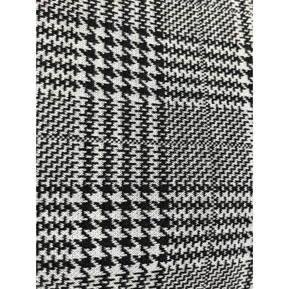 Retro Plaid Tweed Dress XL Black Preppy Academia Neutral Festive Holiday Classic