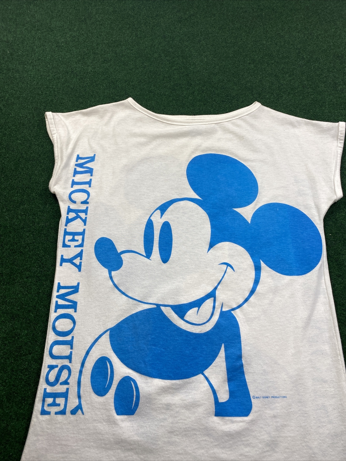 Vintage Mickey Mouse T Shirt Double Sided Walt Disney Productions Sz Small 80s