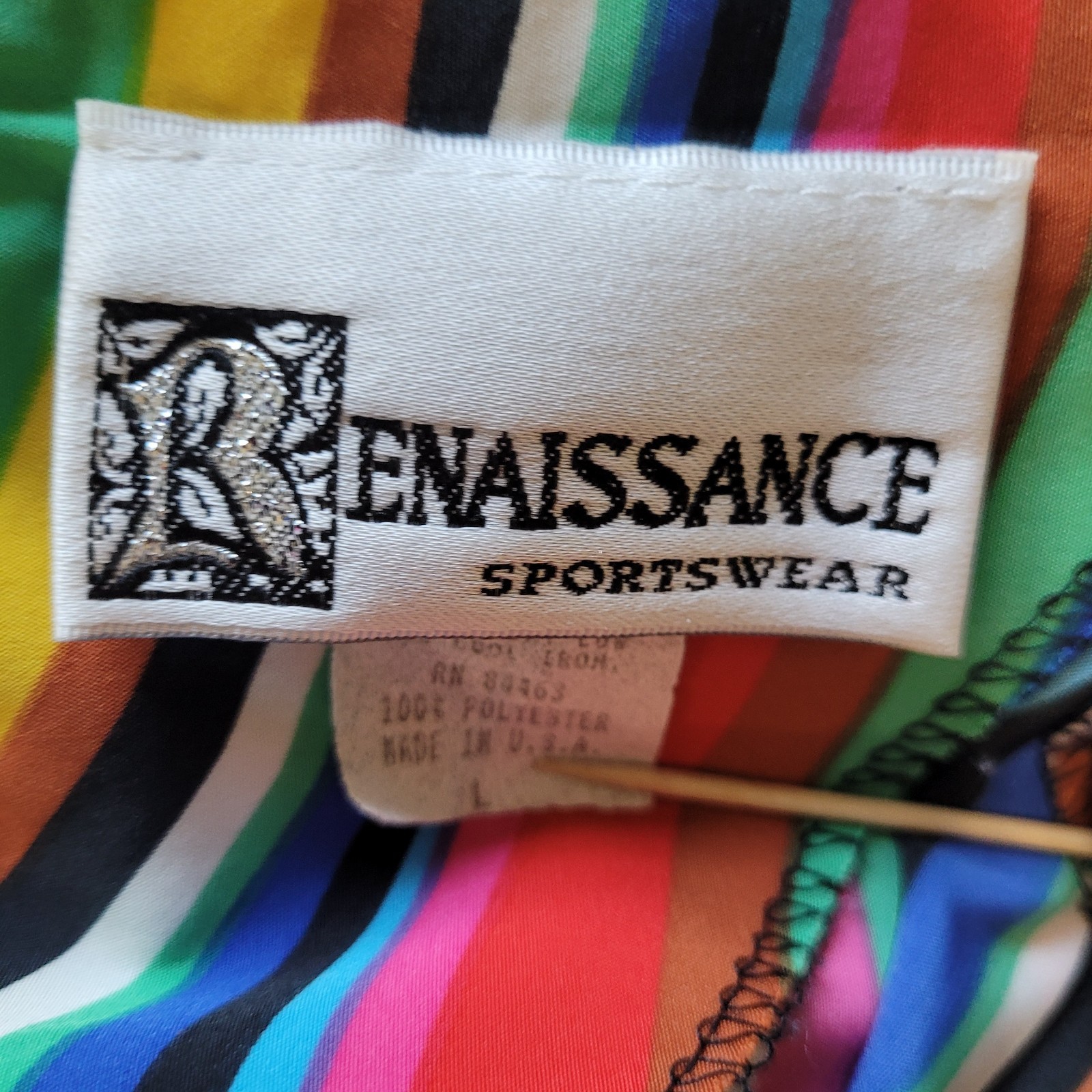 Vintage Renaissance Rainbow Stripe Colorful Retro Shirt