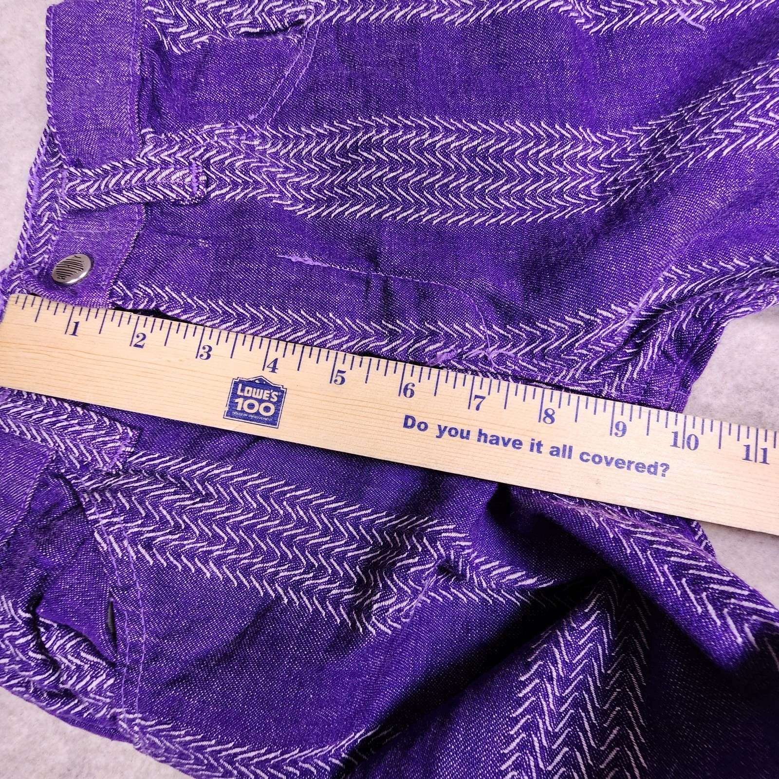 Vtg 70s Hillbilly Hippy Flare Bell Bottom Pants L Striped Size 24 Long