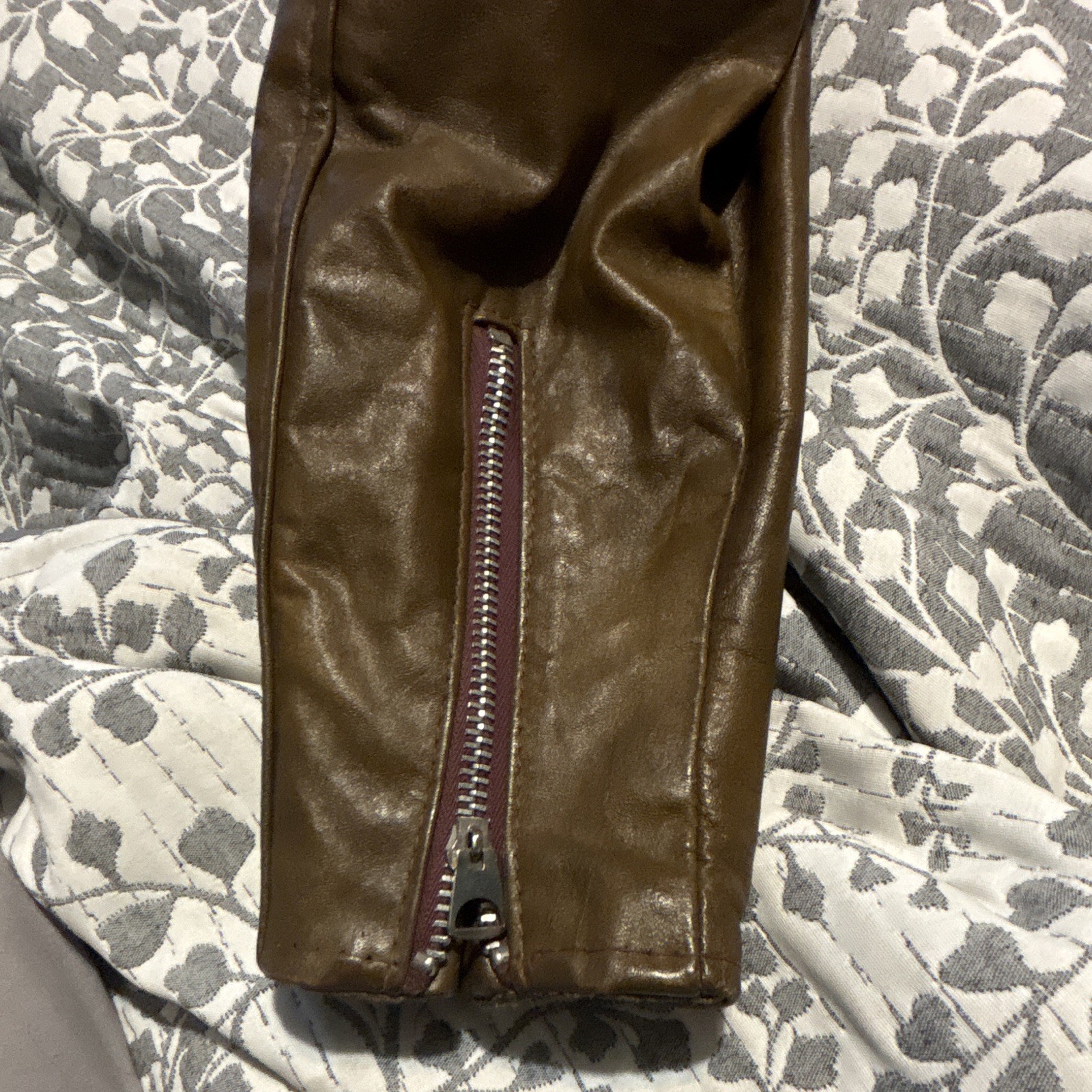 Vintage 70’s, SCHOTT cafe racer, leather motorcycle jacket, Talon size 14 women