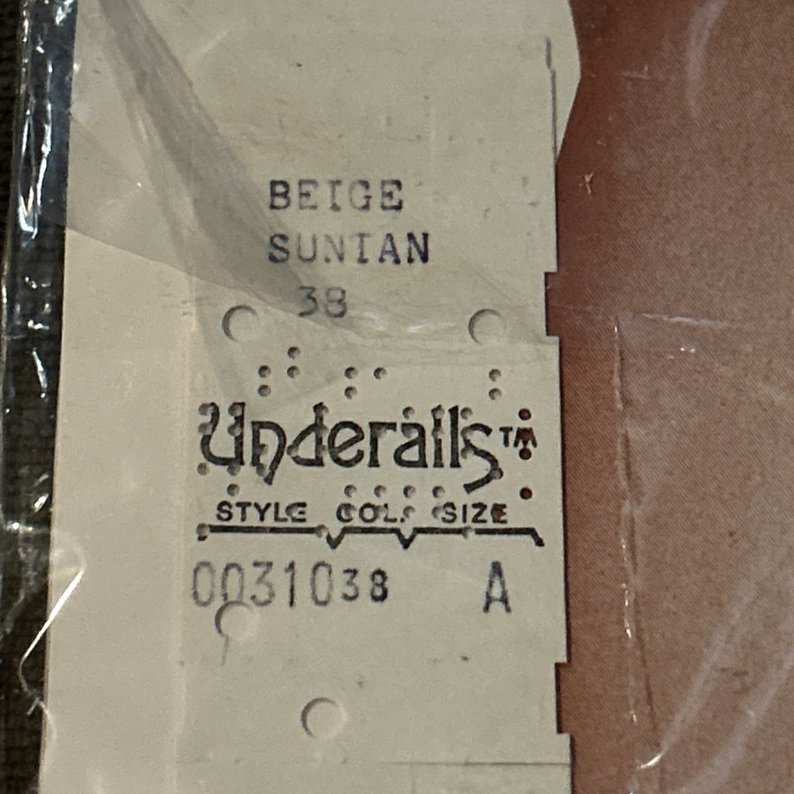 Vintage Underalls Pantyhose Size A-B Beige/suntan 1976 Style 310 NEW Lot Of 2