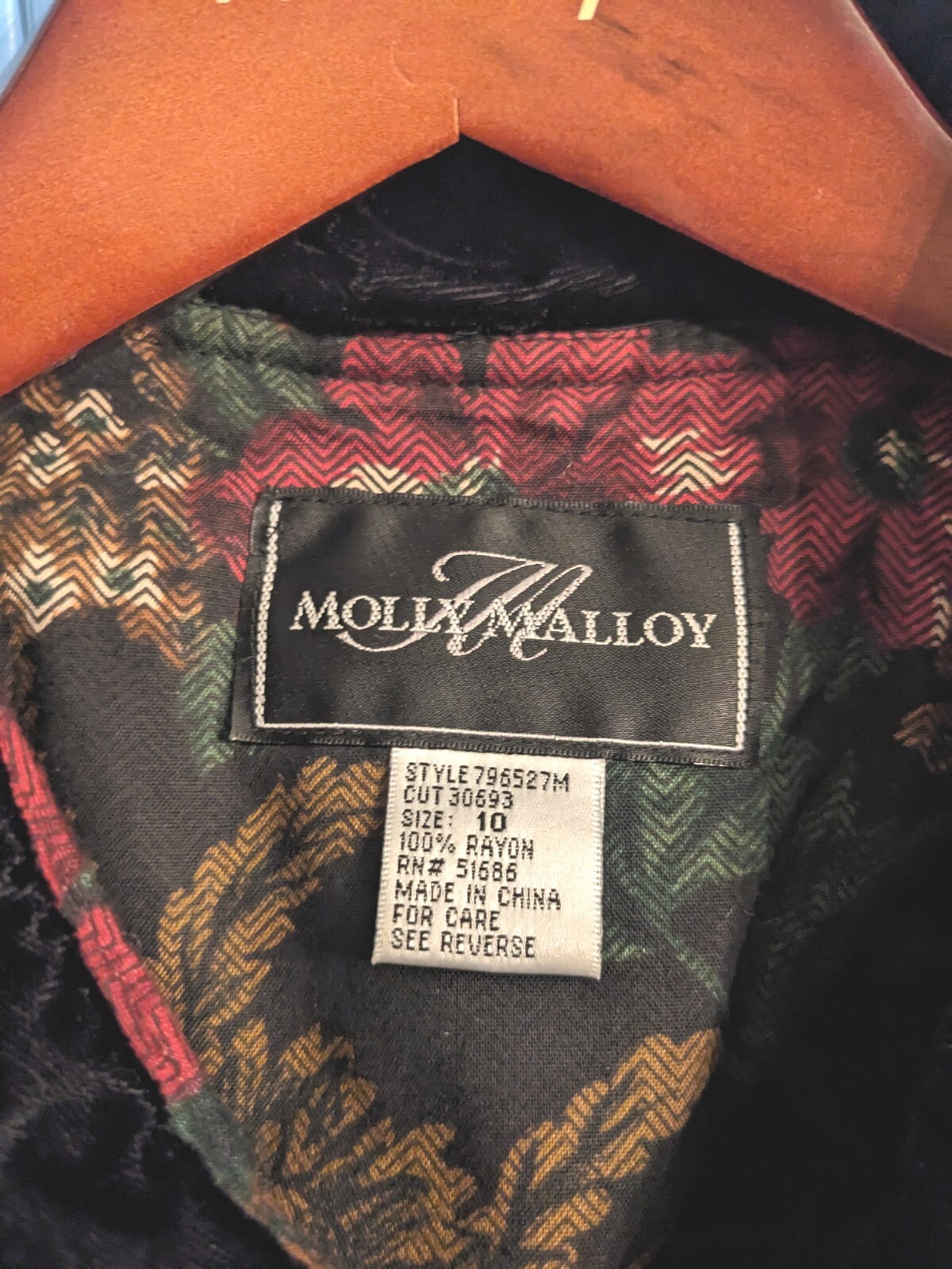 Vintage*90s/Y2K* Molly Malloy Dress* Modest* Dark Academia*Cottage Core*Size 10*
