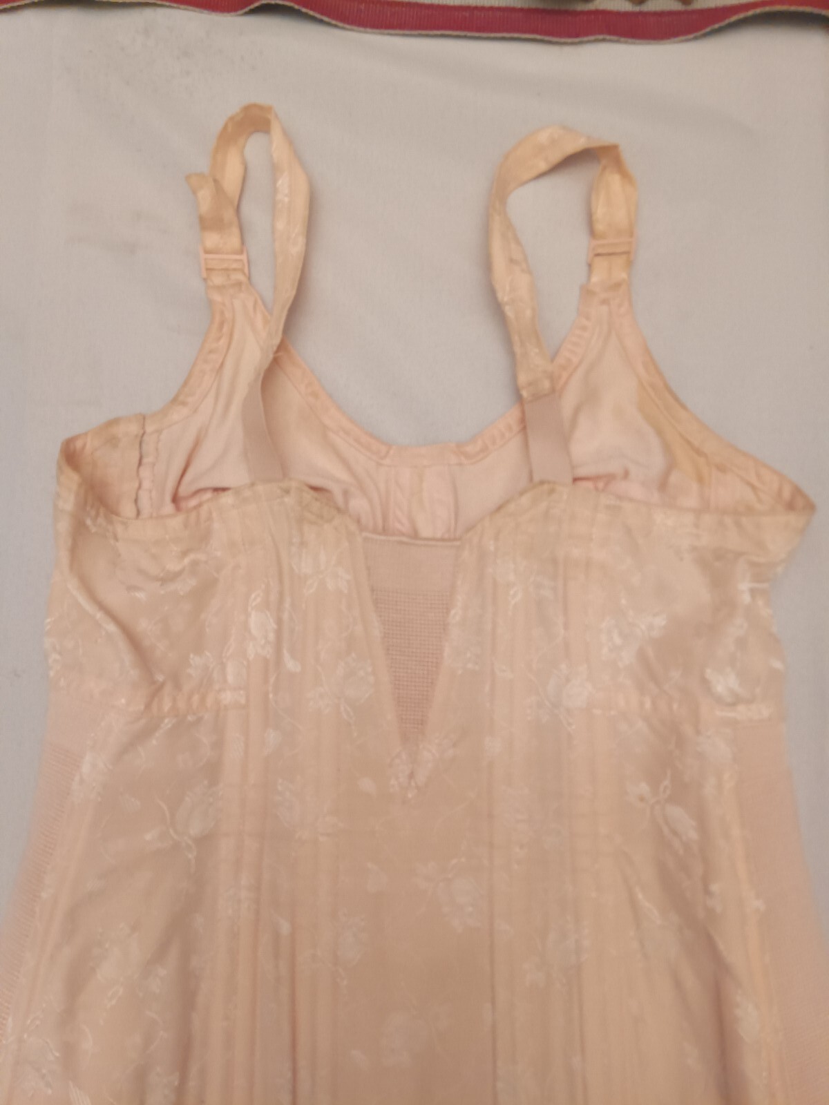 1940s 1950s Vintage Shape wear Girdle And Courset, Pink Floral Undergarments