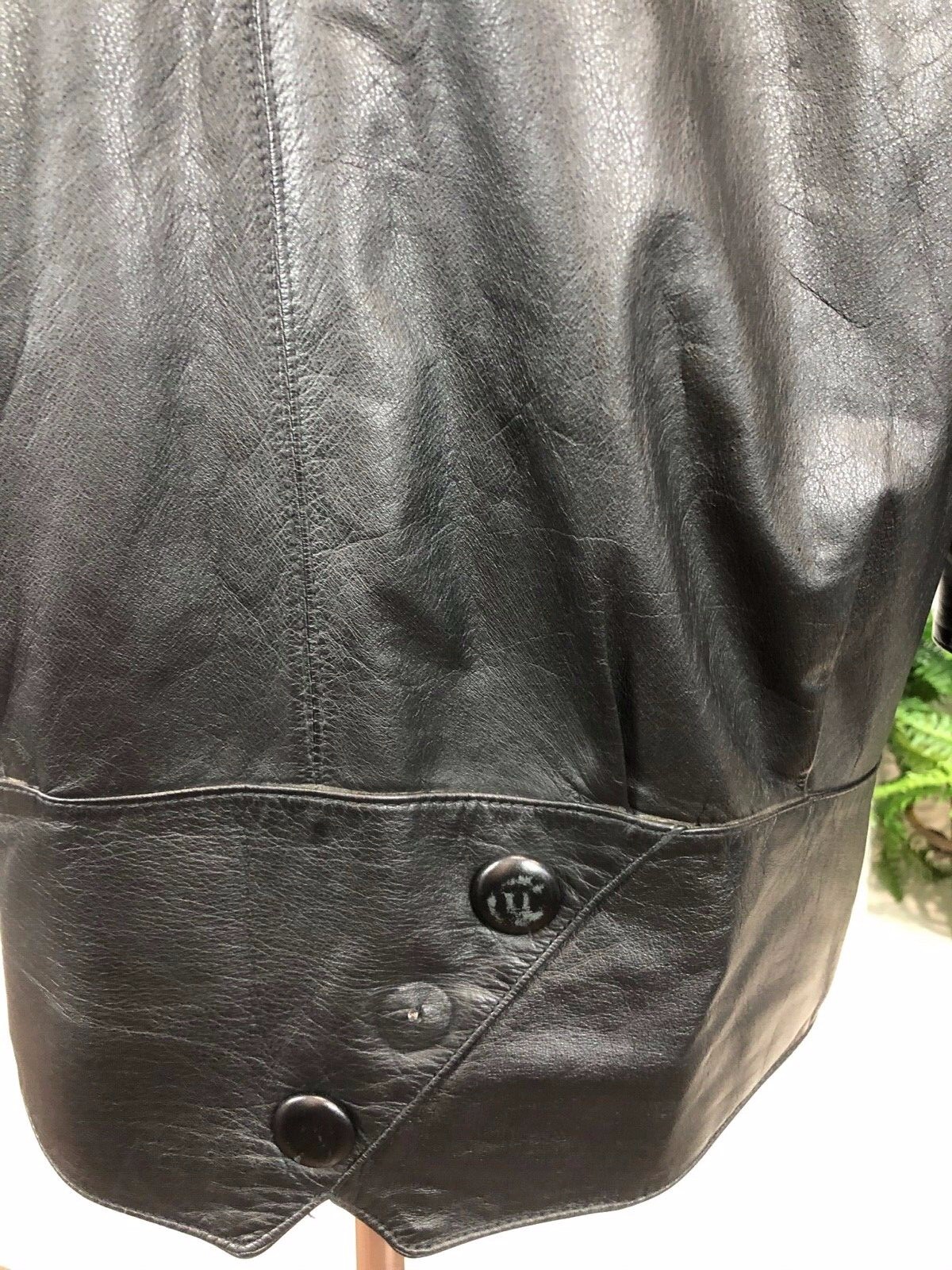 Vintage Wilson Black Leather Jacket Size M Removable Thinsulate Lining