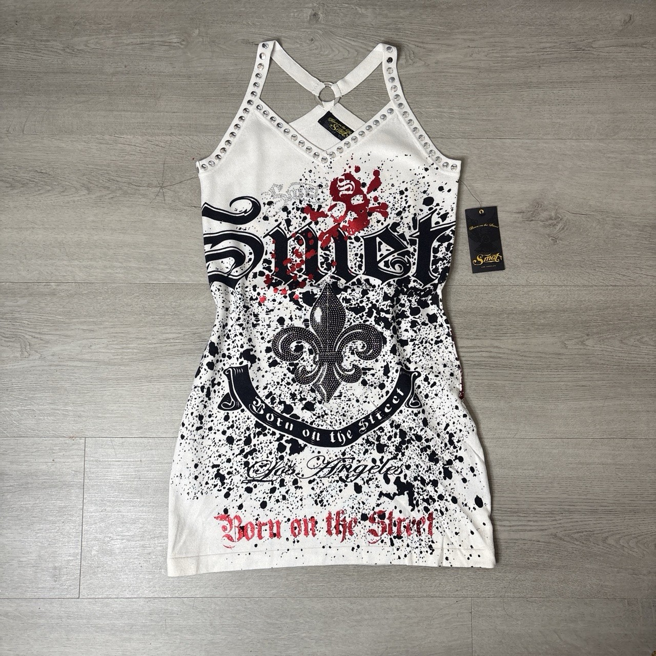 RARE Vintage Y2K SMET Christian Audigier 2008 Tank Top Styled Dress