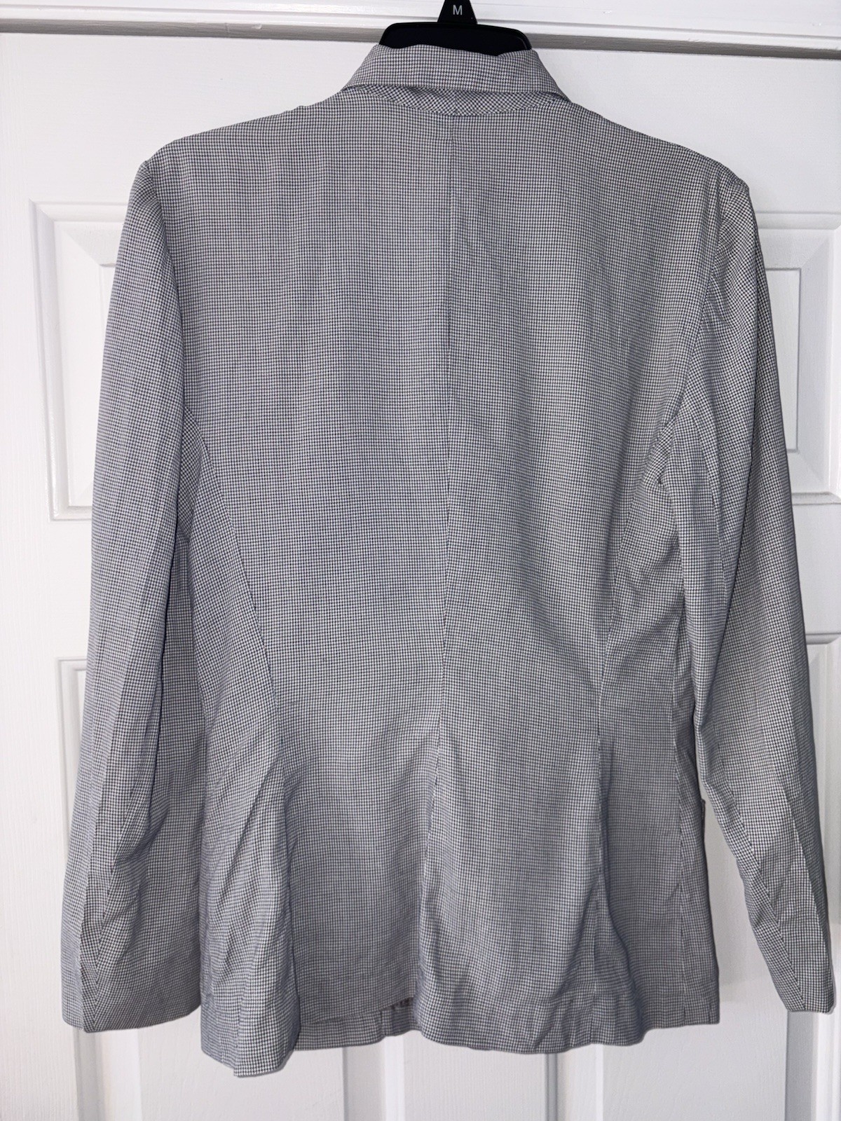 Vintage 1940s Linen Jacket Houndstooth Women’s Medium Majestic Season Maker Gray