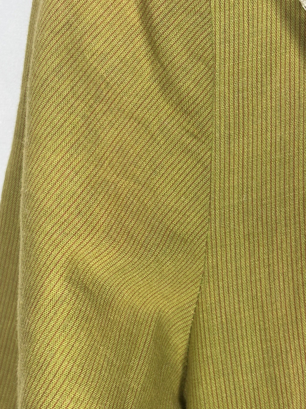 Vintage Boho Maxi Prairie Dress Olive Green Gunne Cottage Size Small/4
