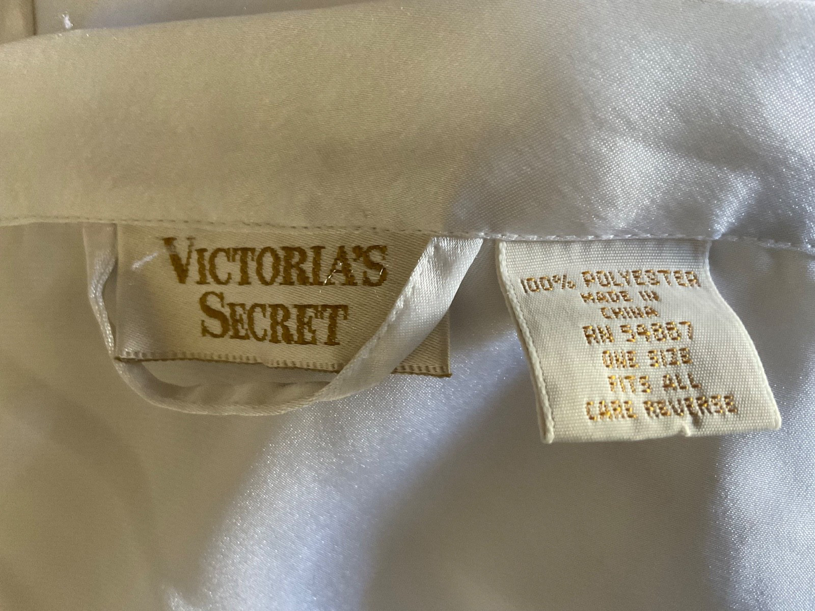 Vintage Victoria’s Secret White Satin Robe