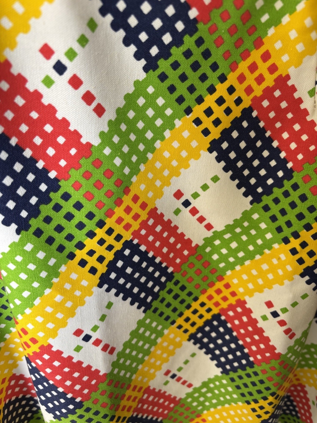 MCM Maxi Skirt Retro Print Cotton 30” X 40 “ L ‘Summit of Boston’ Vibrant Colors