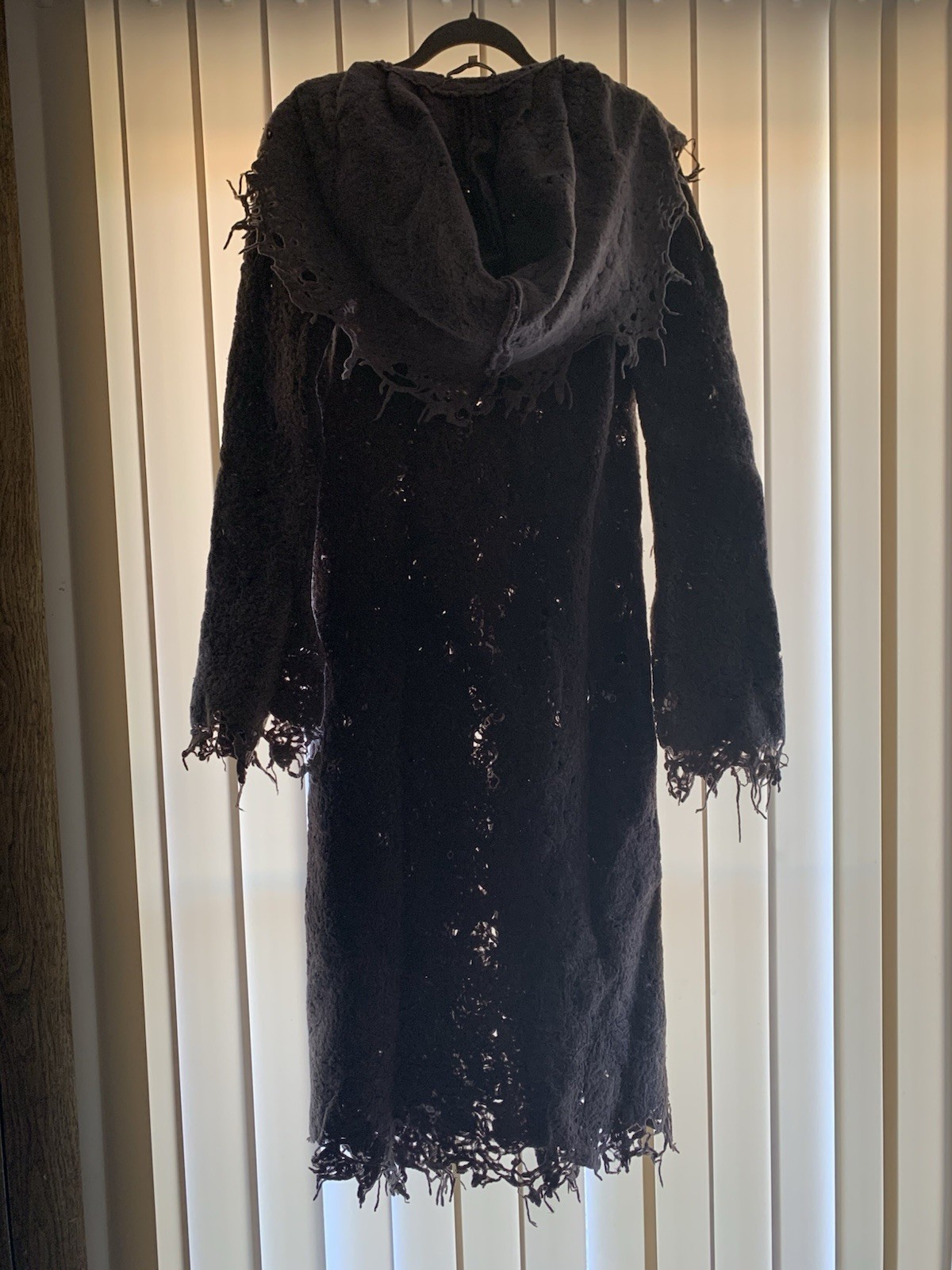 By GRO ABRAHAMSSON Boiled Wool Hooded Coat Grey Size 38
