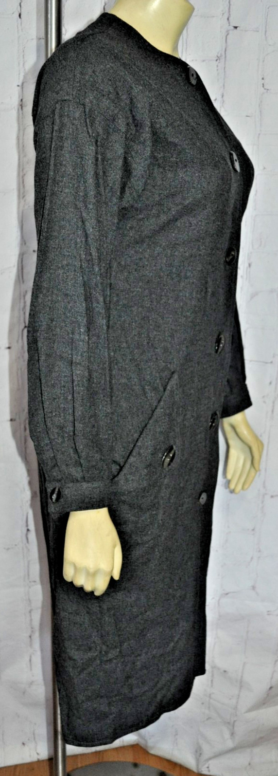 Vintage GEOFFREY BEENE Gray Shirt dress size 6 I magnin