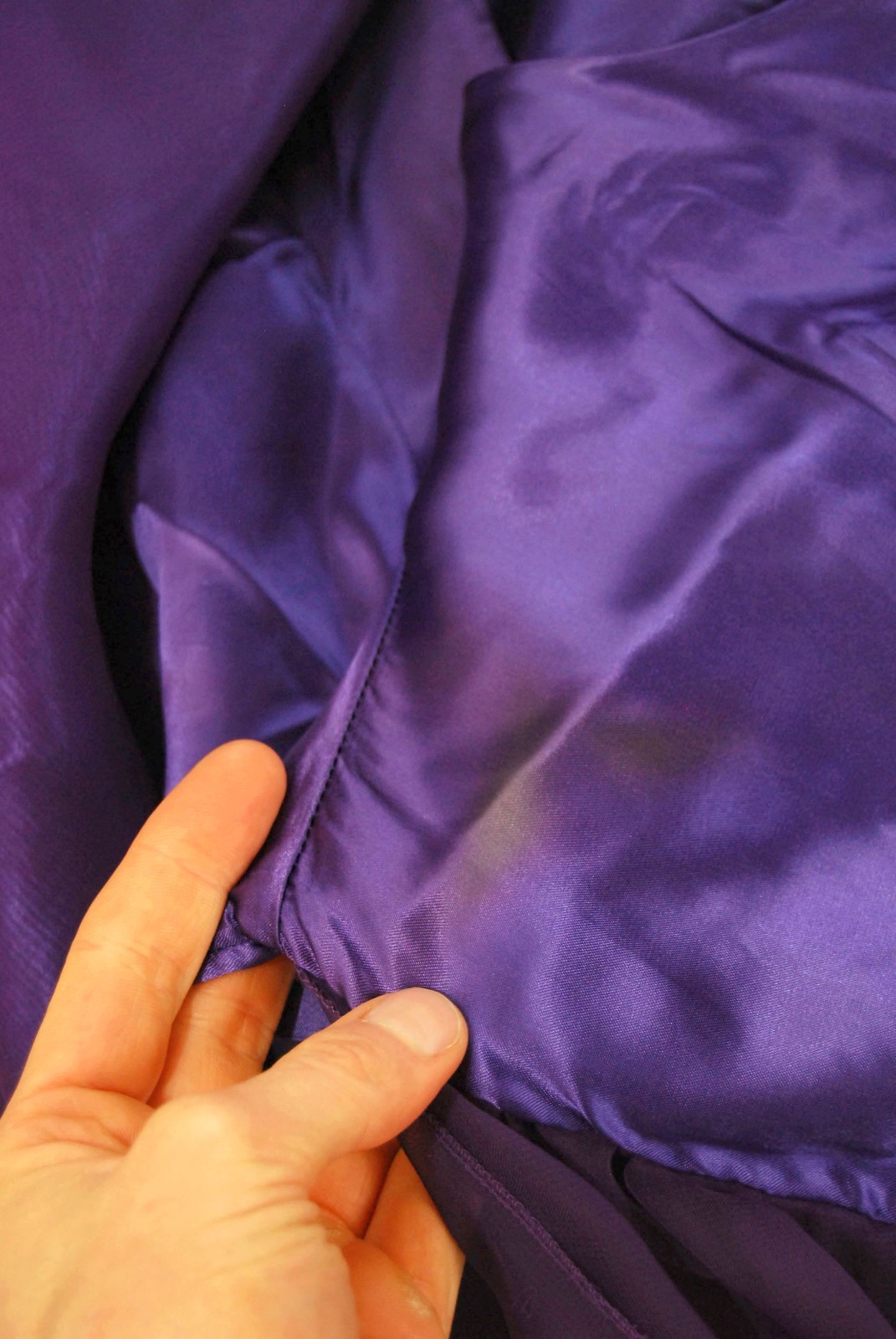 80s Babydoll Gown (L) large purple vintage maxi royal renaissance formal prom