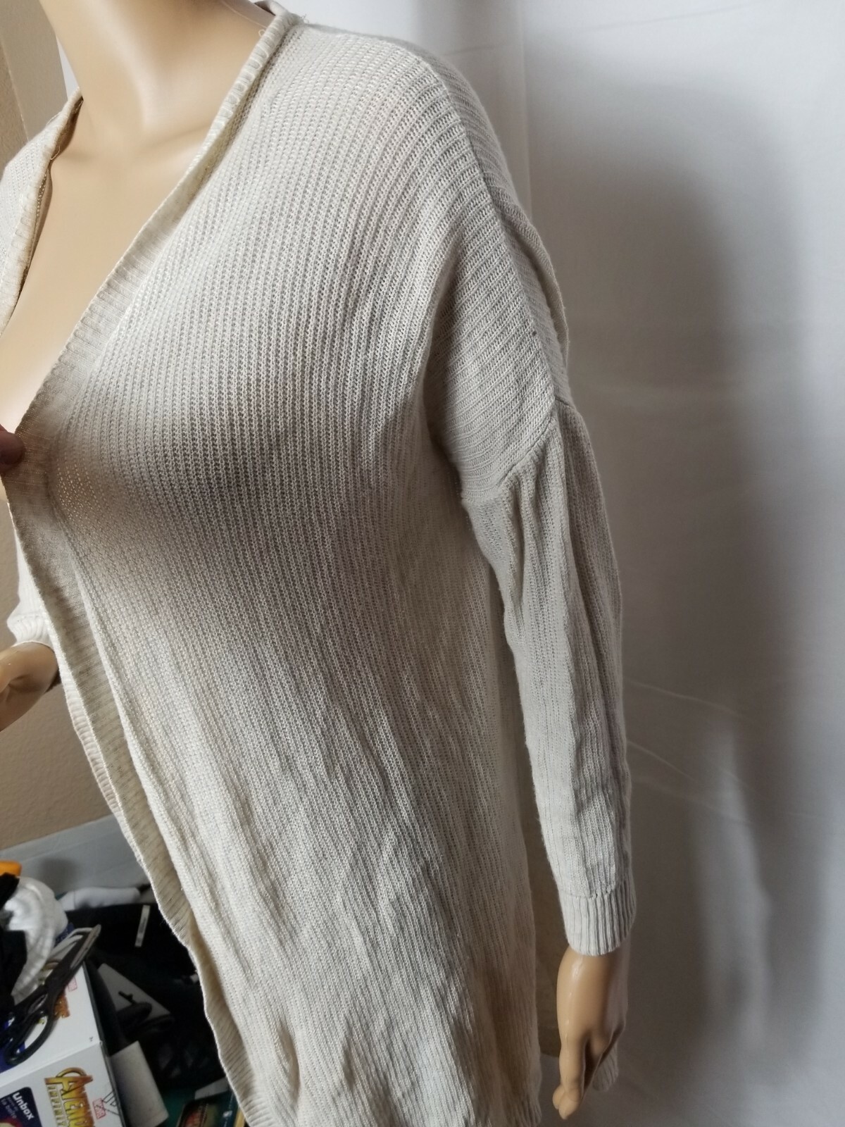 Vintage Charlotte Russe Cardigan Shawl Made in USA Lightweight Sweater Small Y2K