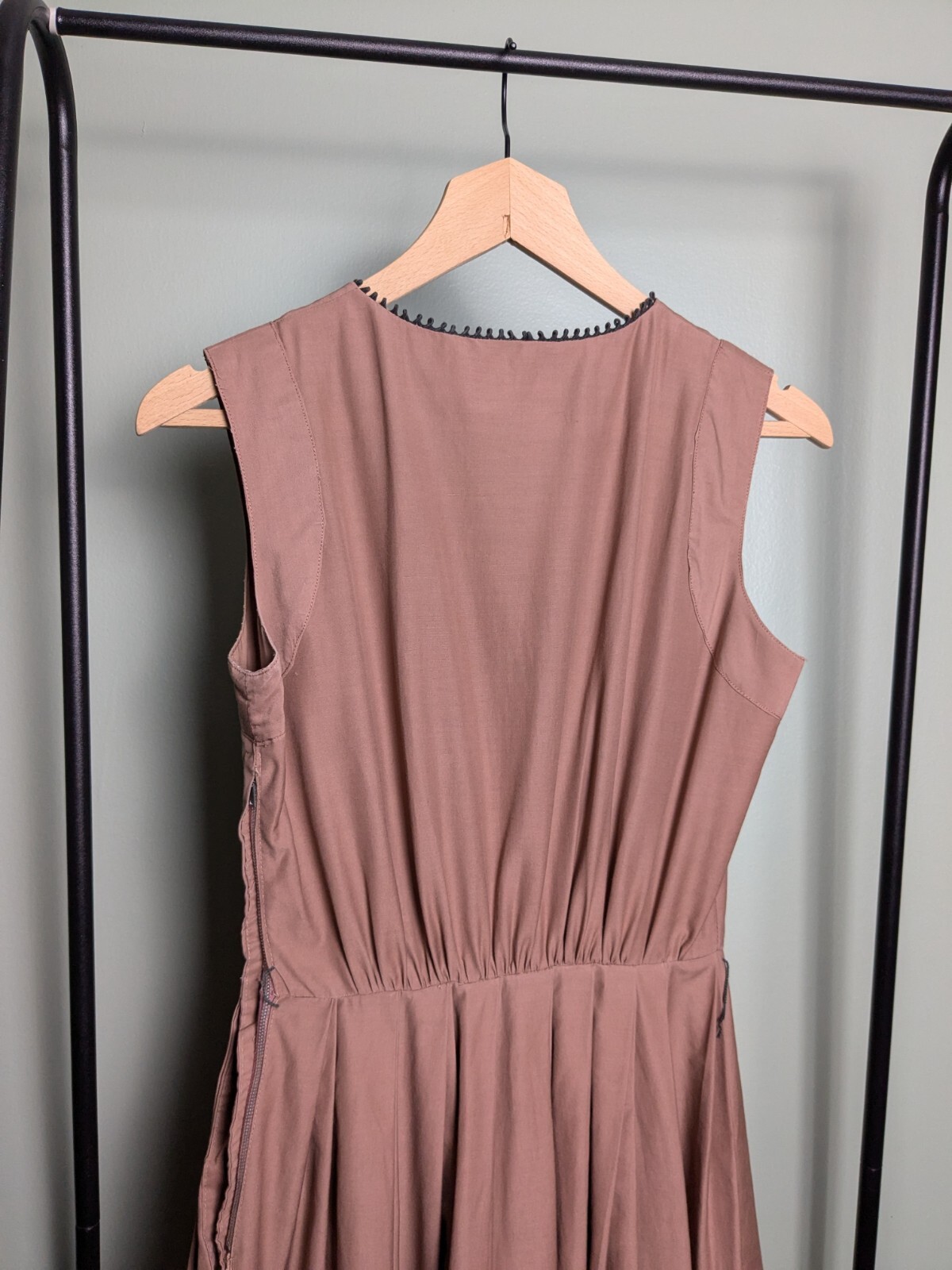 As Is True Vintage Helen Whiting Mauve Fit Flare Day Dress