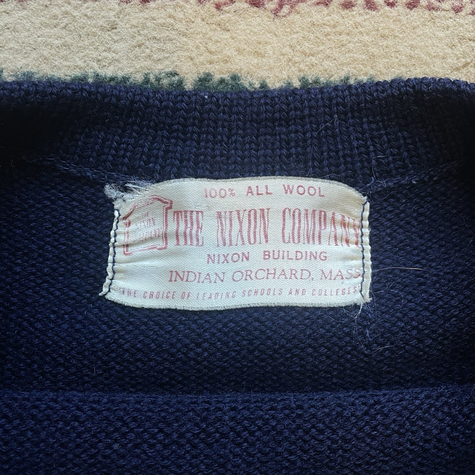 Late 1950s 100% Wool Cheer Leader Letterman „WM” Patch Sweater Womens M