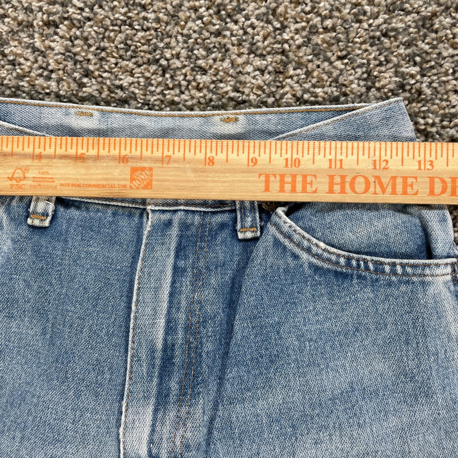 Vintage Wrangler Women 25×32 Jeans USA Made Light Wash High Rise Straight Leg