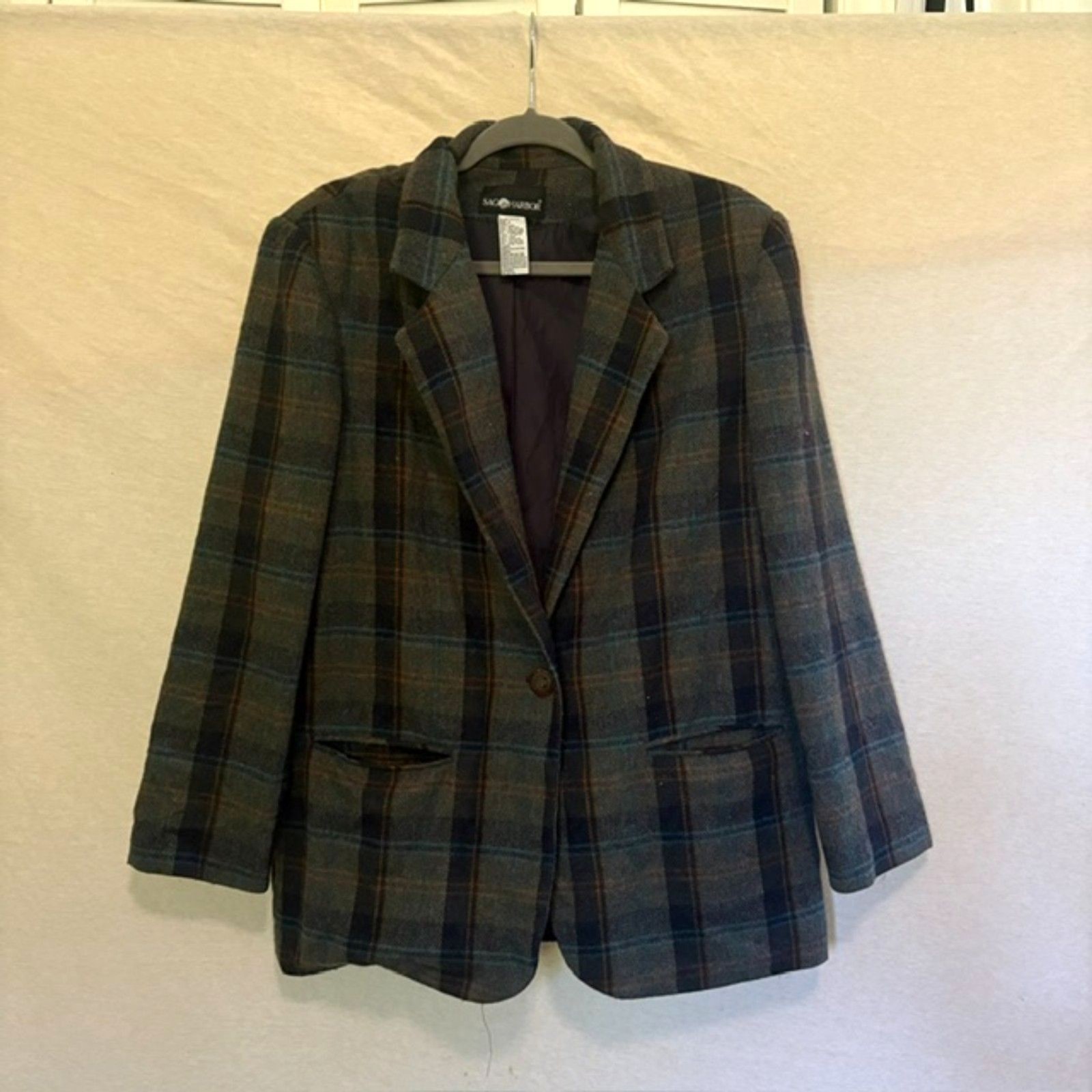 Vintage Sag Harbor Wool Blend Coat