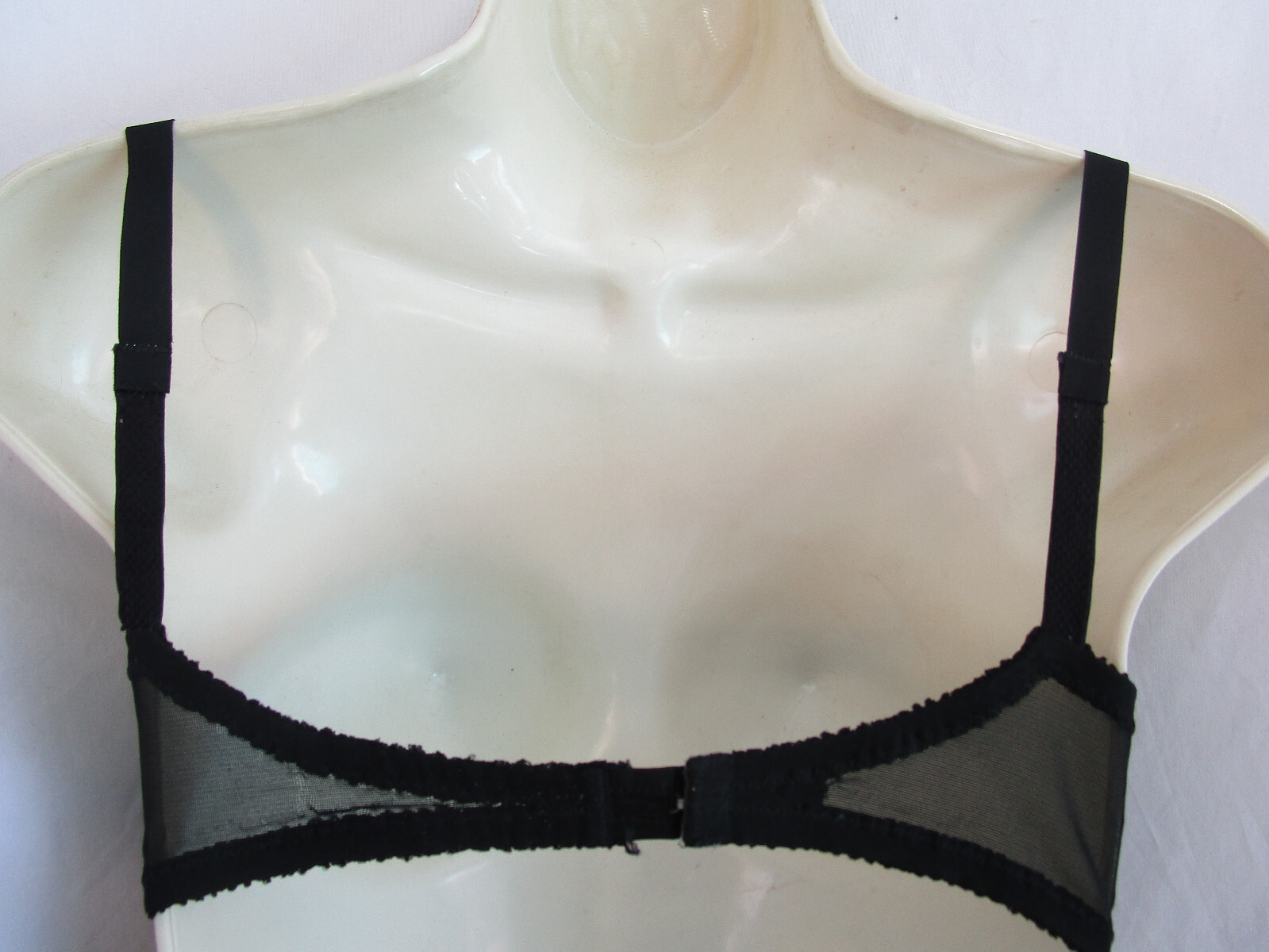 Vtg 70s Penney’s Adonna Pinup Pushup Burlesque Bra Black Wine Lace Padded 34B