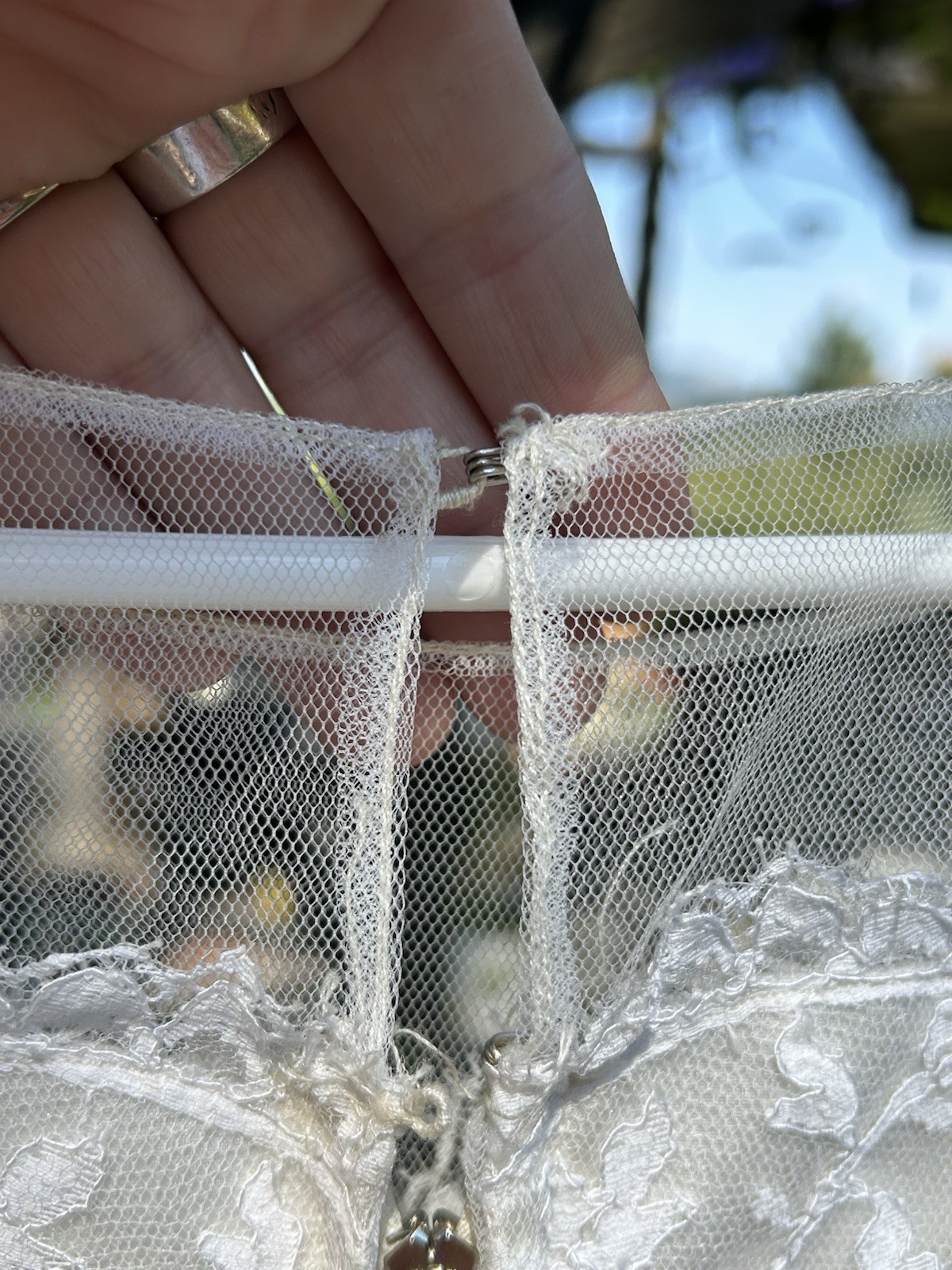 1950s Tea Length Wedding Dress w/ Vintage Tulle & Lace Bridal Cupcake Romantic S
