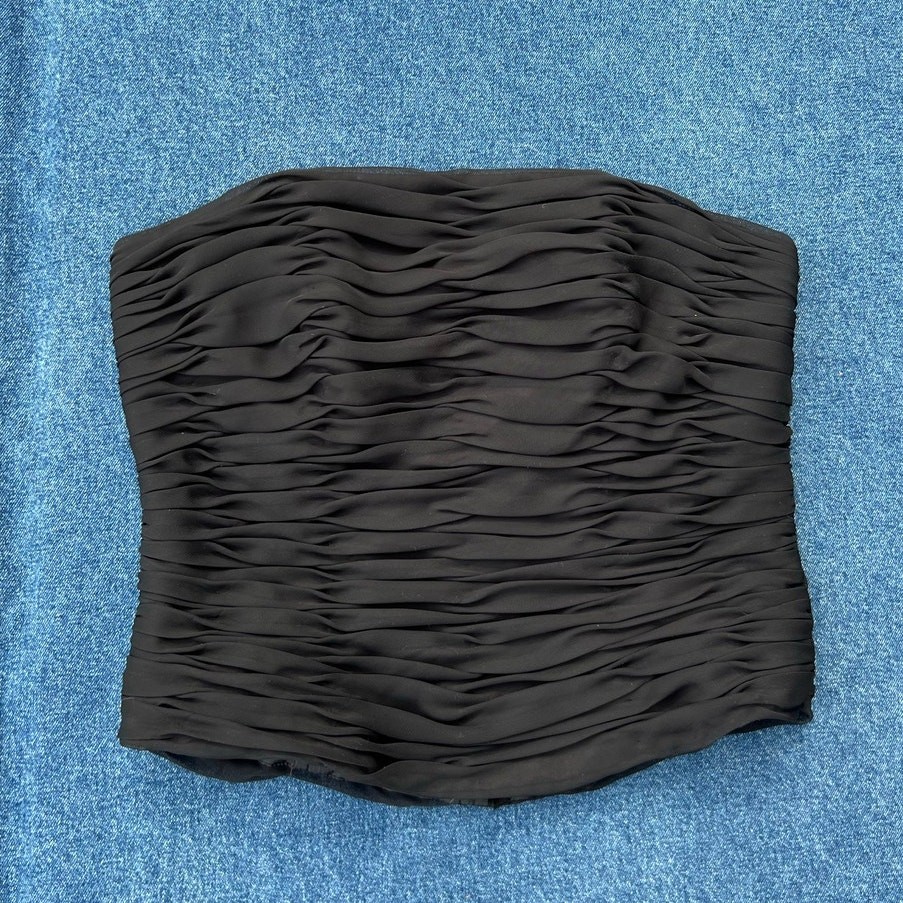 90s Impression strapless bustier corset top