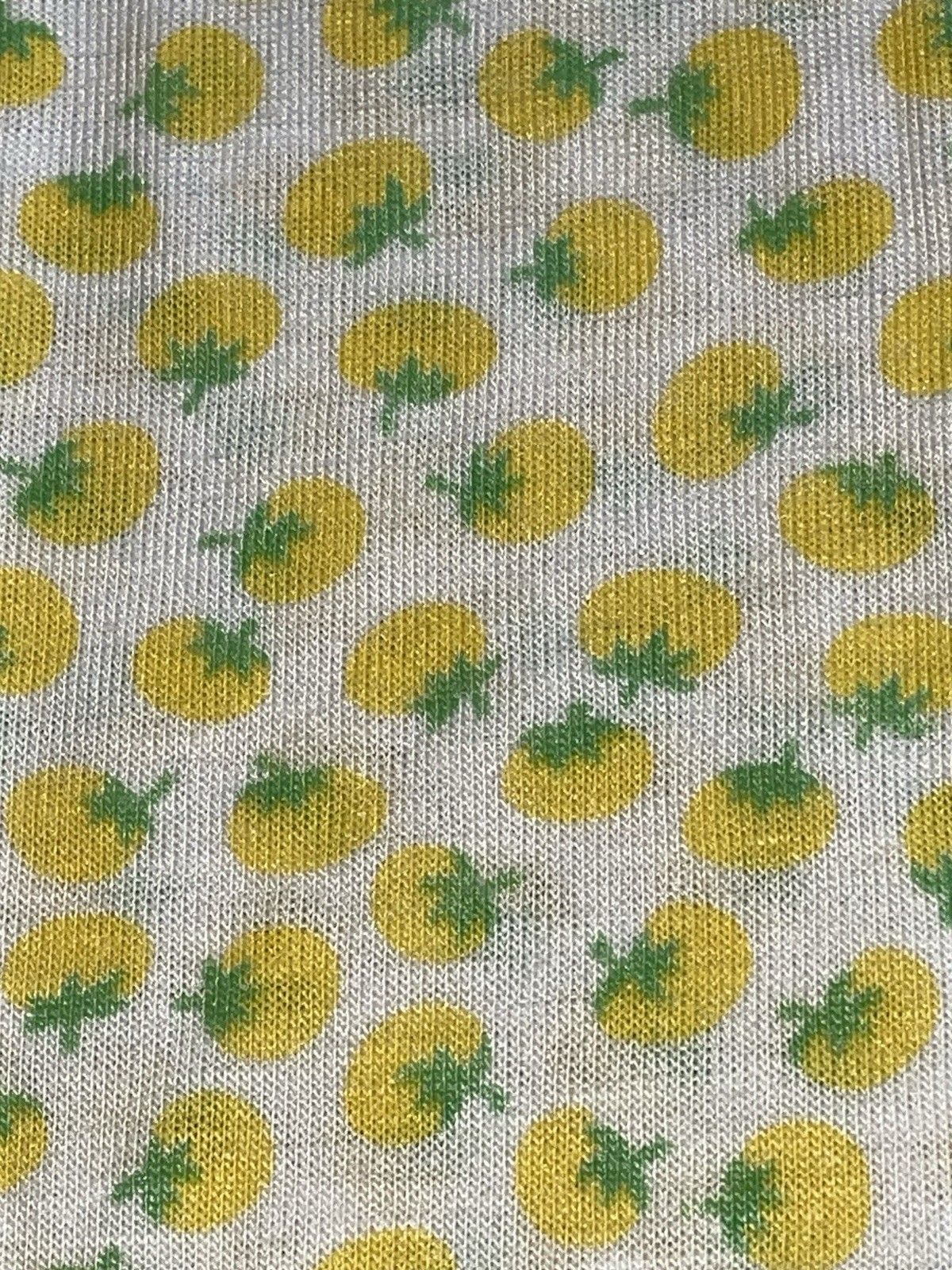Vintage Queen Casuals Sleeveless Tank Top Shirt Size Small S Yellow Tomatoes
