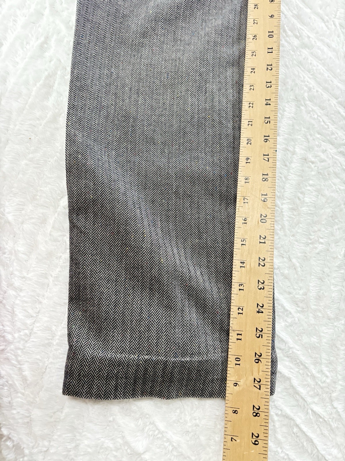 Dockers Vintage Pants Herringbone Cotton Gray Office Preppy Casual 12 Women