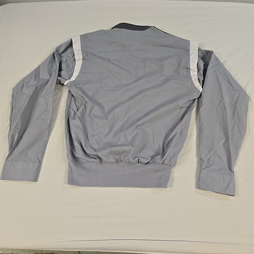 Vintage Sergio Valente 80’s Snap Sleeve Shirt Size Small Gray