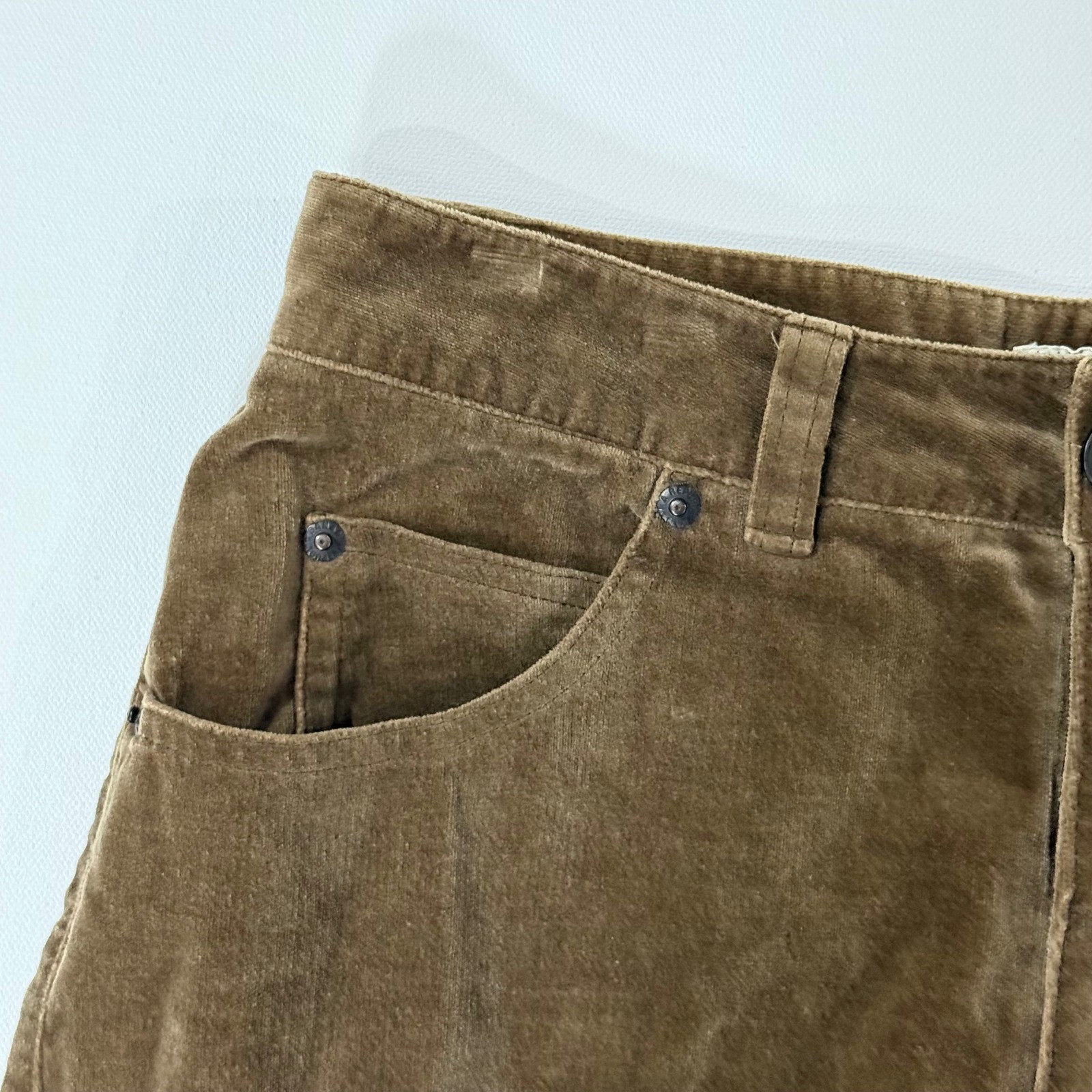 VTG Banana Republic Corduroy Pants Womens 8 Brown High Rise Straight Leg 90s