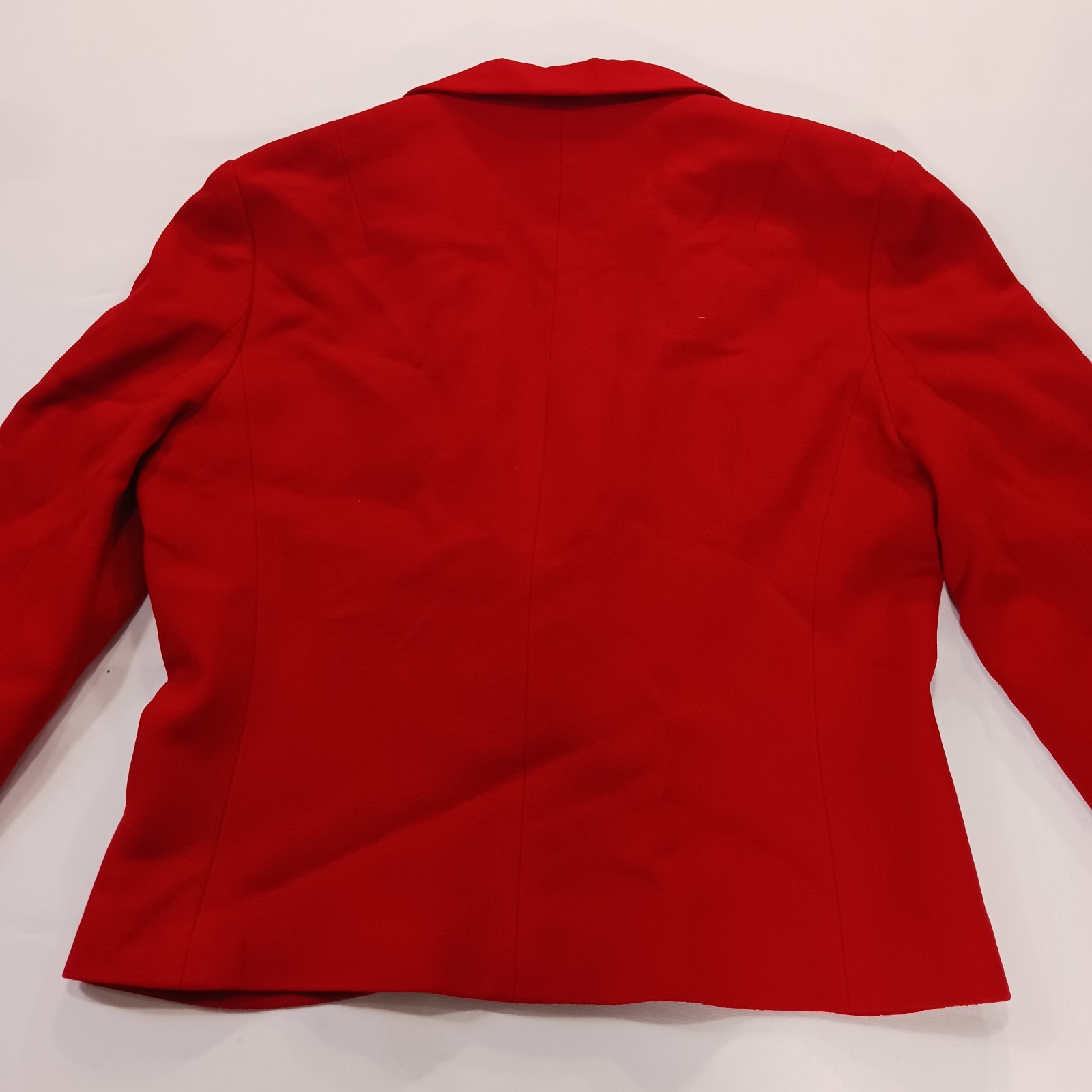 Vintage I. Magnin David Hayes Women’s Red 100% Pure Wool Blazer Jacket Size 14