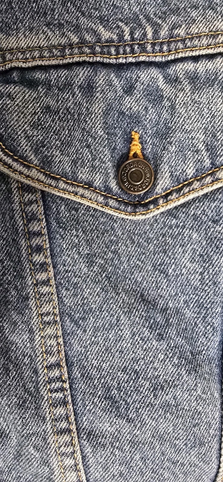 Von Ehrenpreis Jacket Women’s S Blue Denim Tapestry Coach New Hope PA Vintage