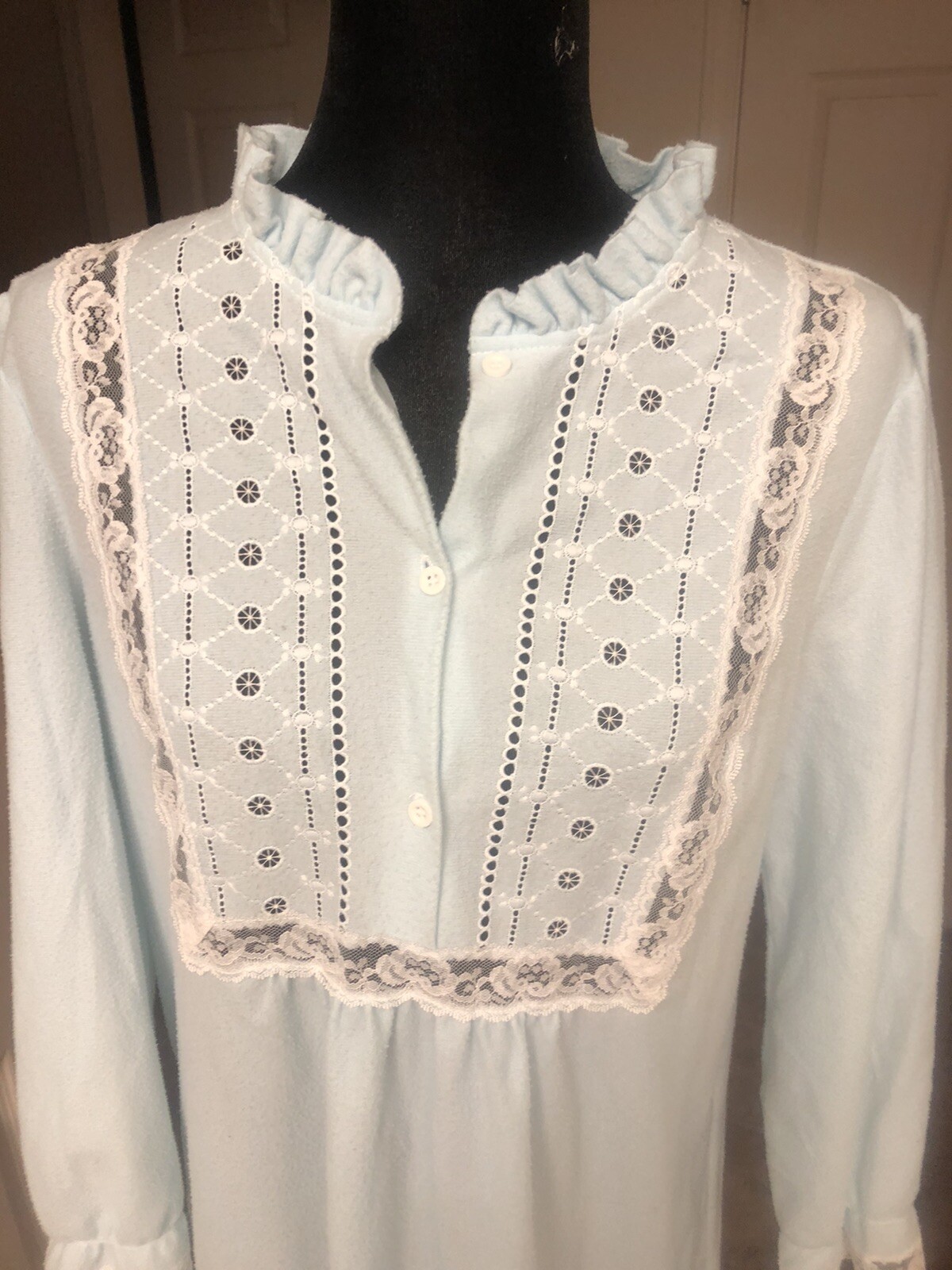 Night Gown Willow Creek Flannel long sleeve Granny Gown Size M