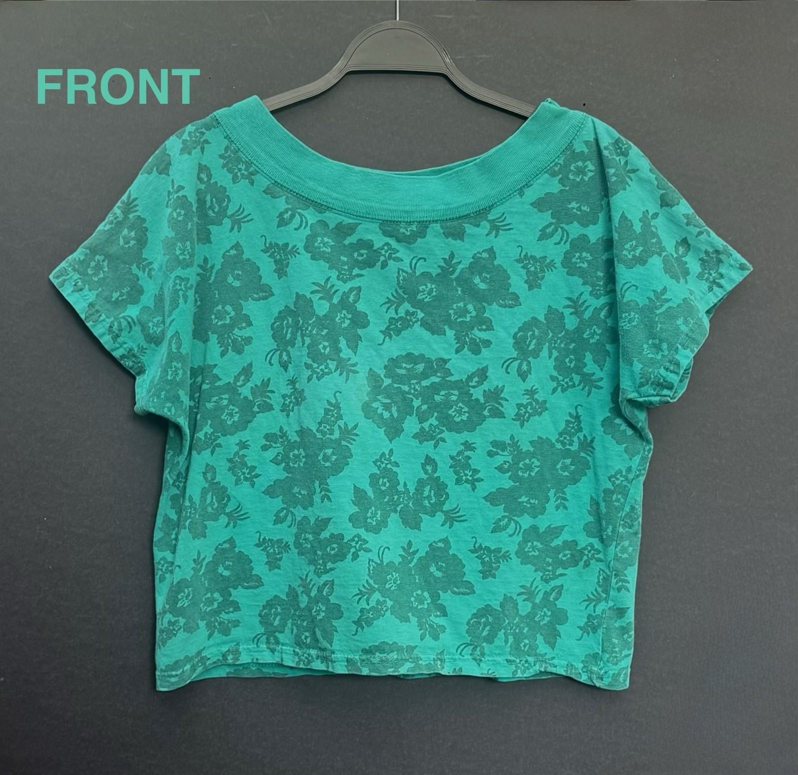 Vintage 1980s / 1990s Traffic Jam Bold Floral Top. Made In The USA S/M