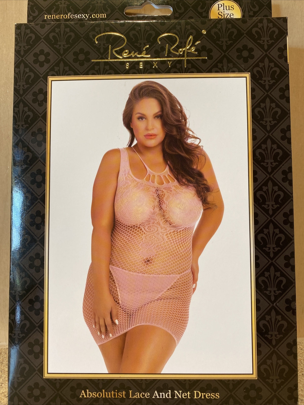 Plus Size Pink Sexy Absolutist Lace and Net Dress Lingerie, NIP
