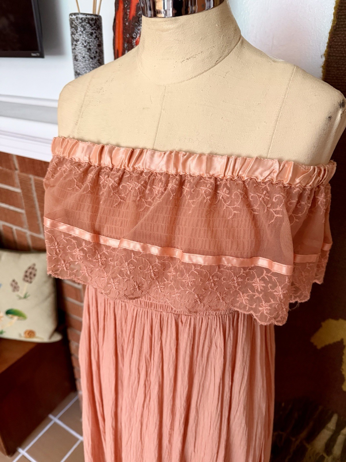 Vintage 1970s Young Edwardian by Arpeja Romantic Dreamy Ethereal Fairy Dress