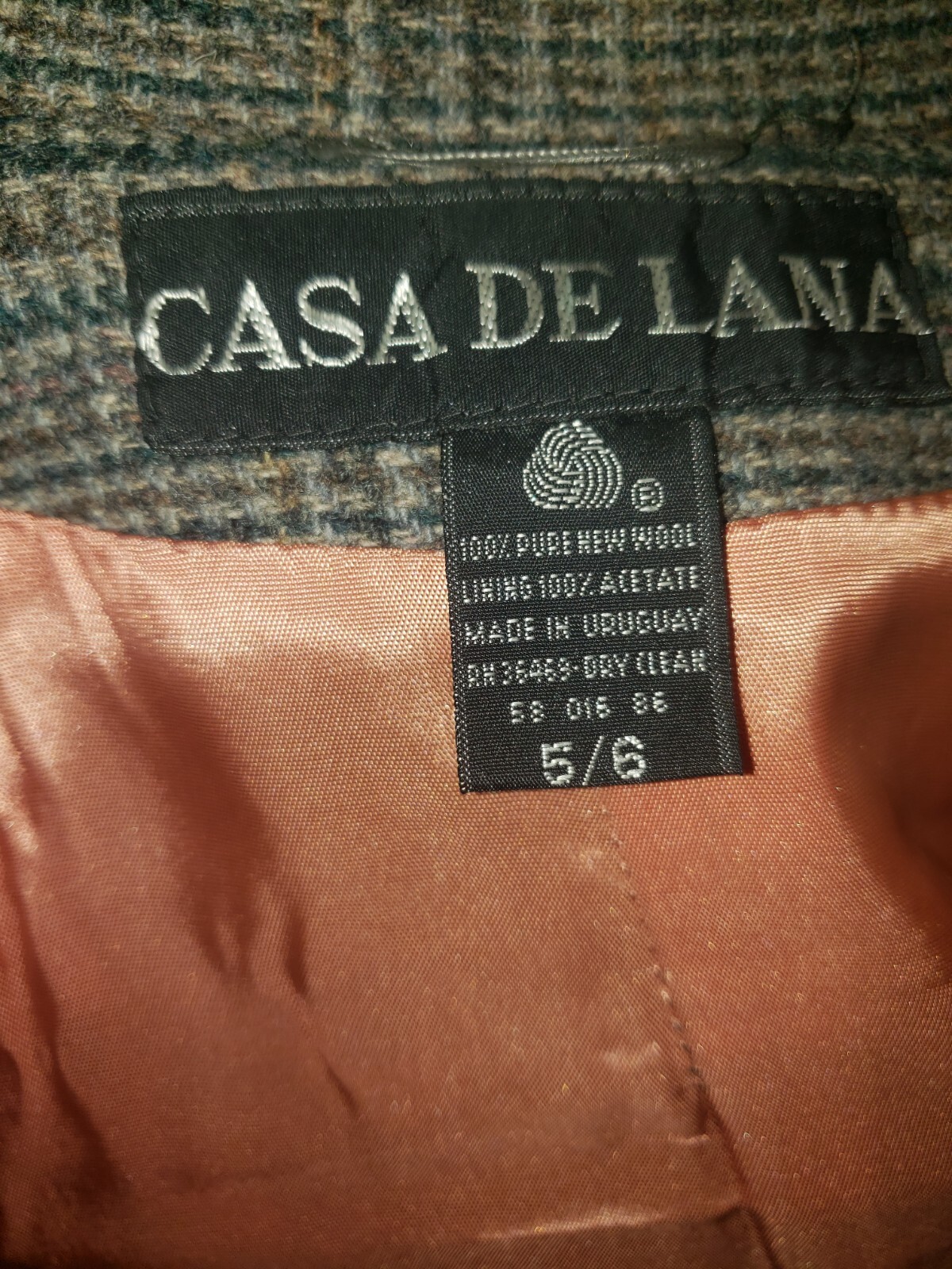 Vintage Casa De Lana Blazer 100% Wool