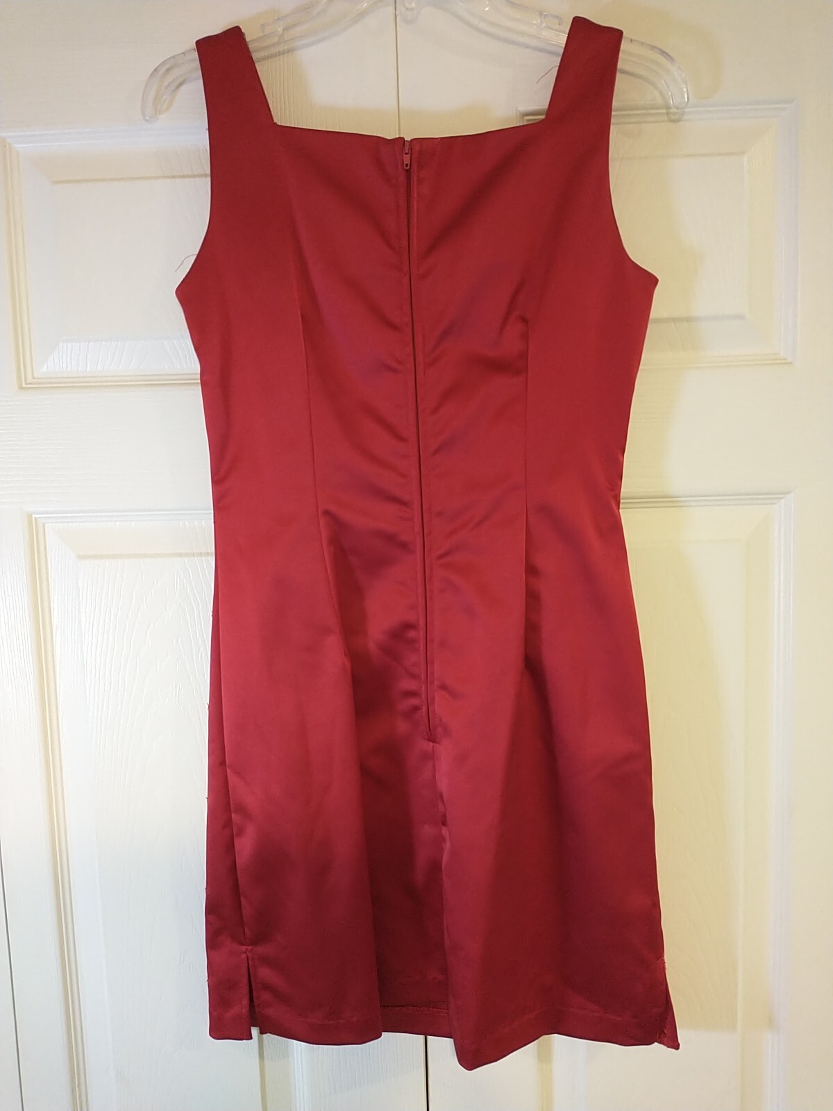 All That Jazz Women’s Vintage 1990’s Red Sleeveless Dress Size – Size 7/8 Satin