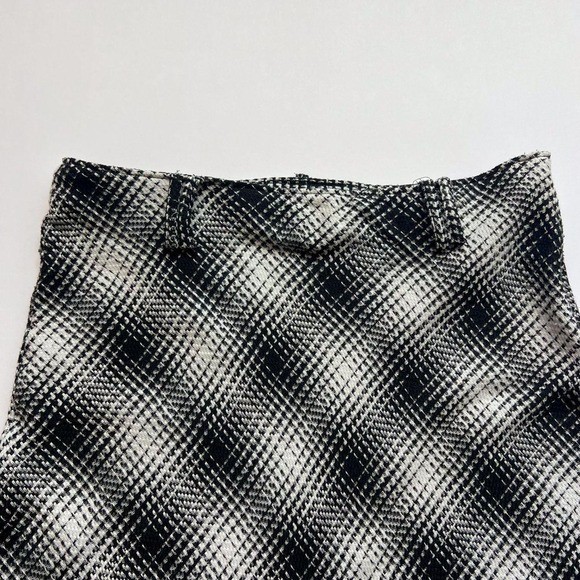 Cato Vintage Black & White Plaid Maxi Skirt