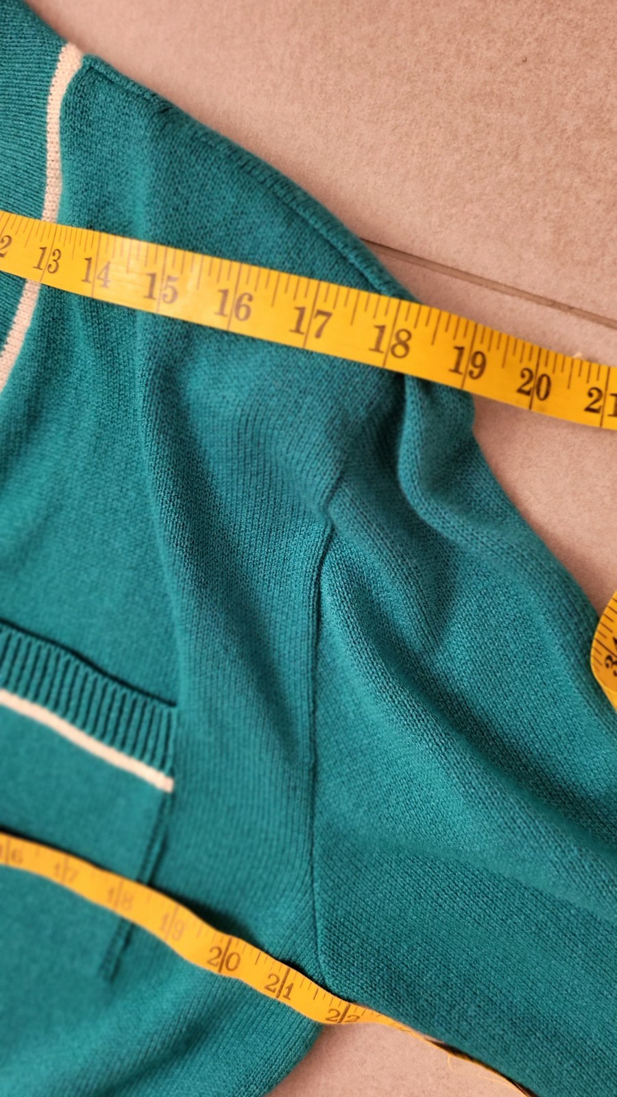 Knit Skirt Suit Lg 2pc Laura byAlyzia 70’s Teal Green Shoulder Pad USA Evc Vtg