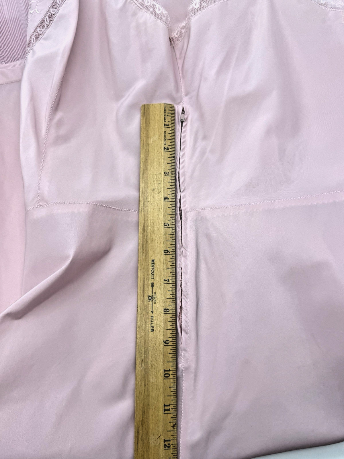 VTG BARBIZON Full Slip Dress Endear Tafredda, Crystal Pleats, Pink Sz M/L Grunge