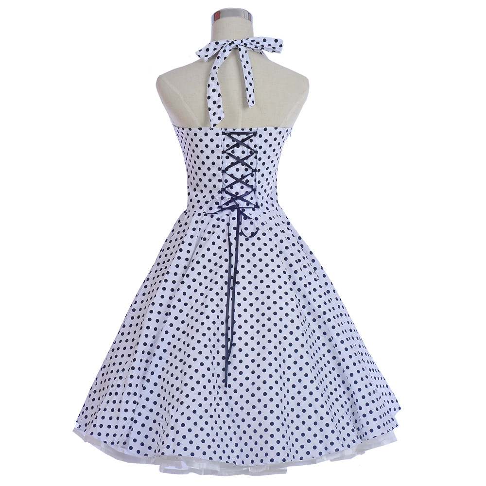 40s 50s Style Vintage Retro Party Rockabilly Dress Polka dot Festival Dresses