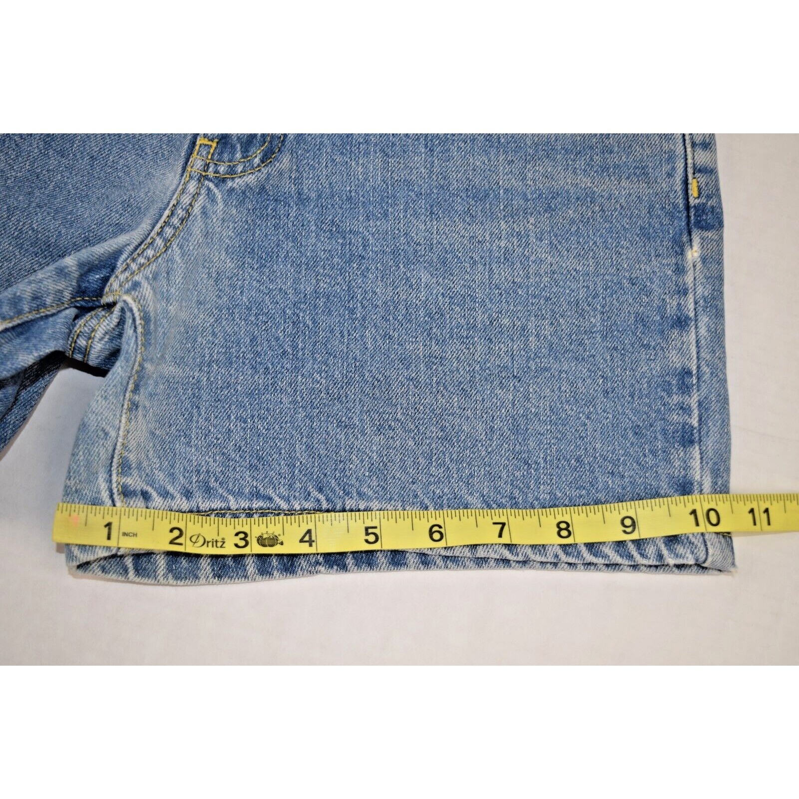 Jean Shorts Tommy Hilfiger Size 3 Y2K Blue Hipster Short Vintage Flag Logo