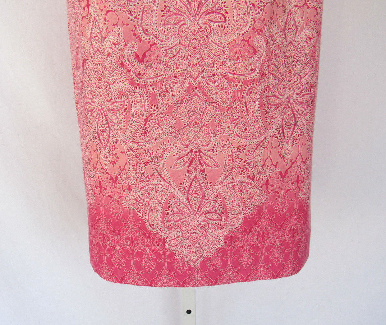 LIZ CLAIBORNE VTG 1990s 2000s COTTON PAISLEY DRESS SIZE 8 SHOULDER BOWS LINED
