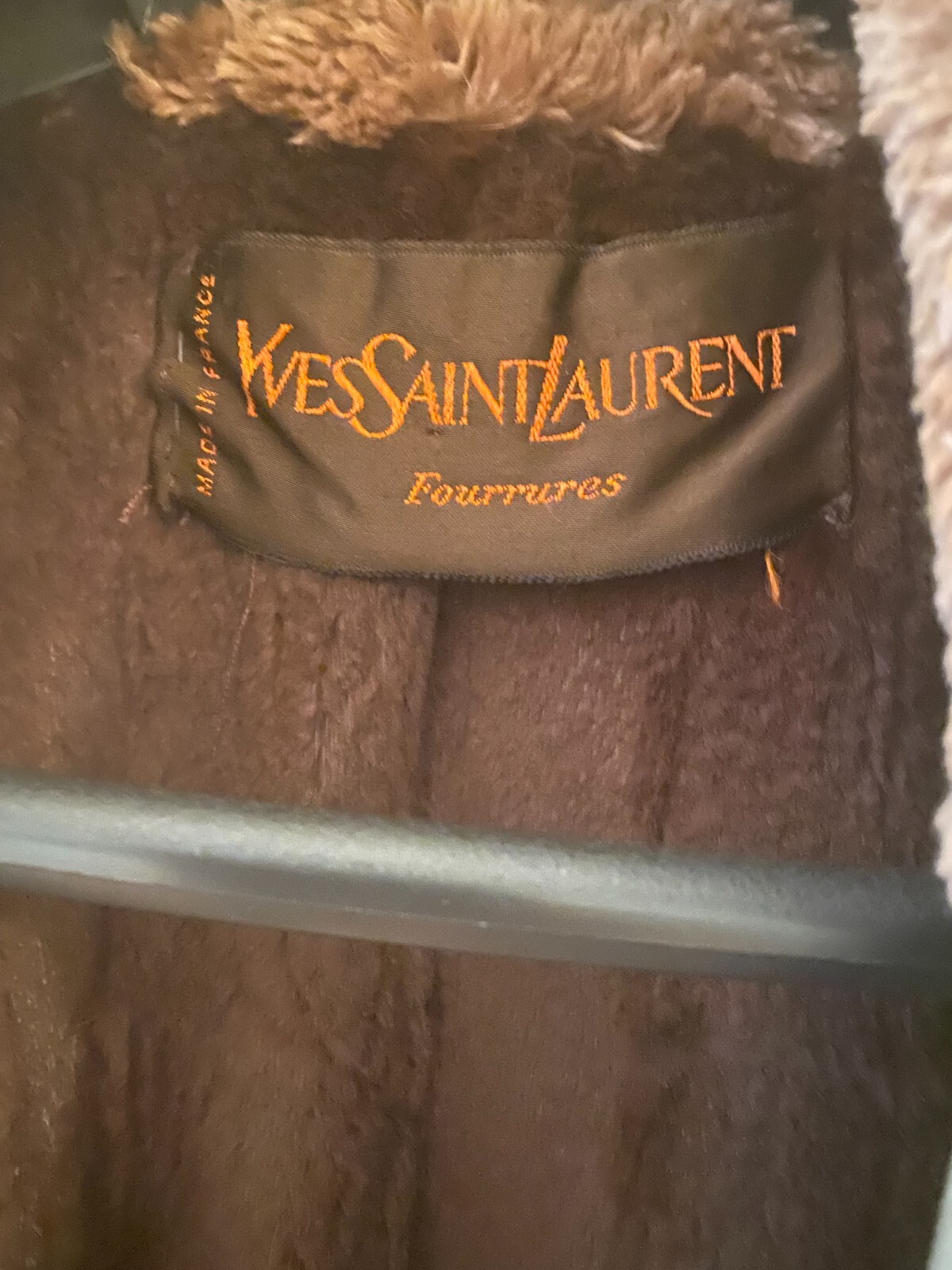 Yves Saint Laurent Collection Trench Coat with fur lining 1980s VTG