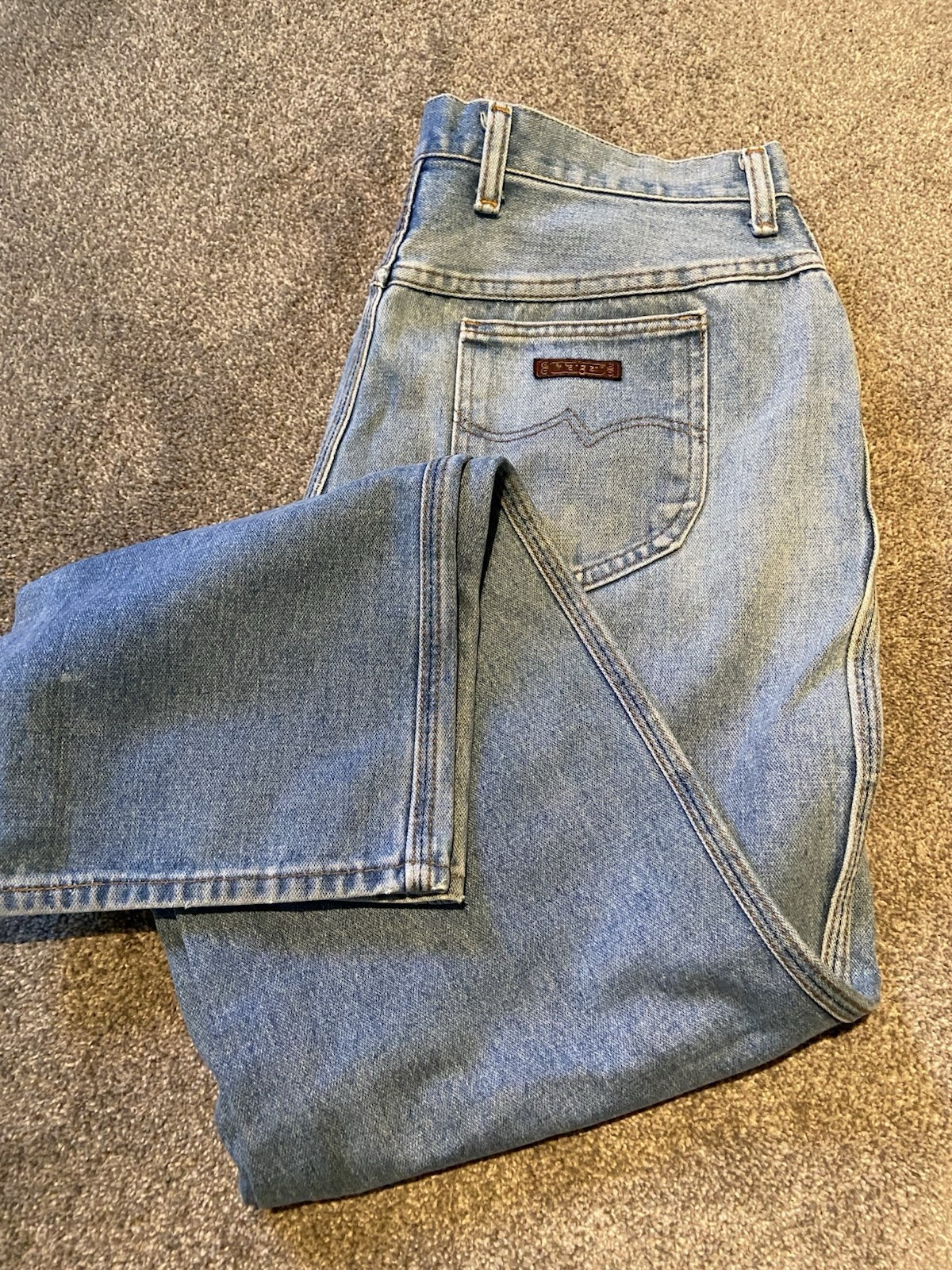 Vintage 70s Wrangler No Fault Jeans Size 20 Average