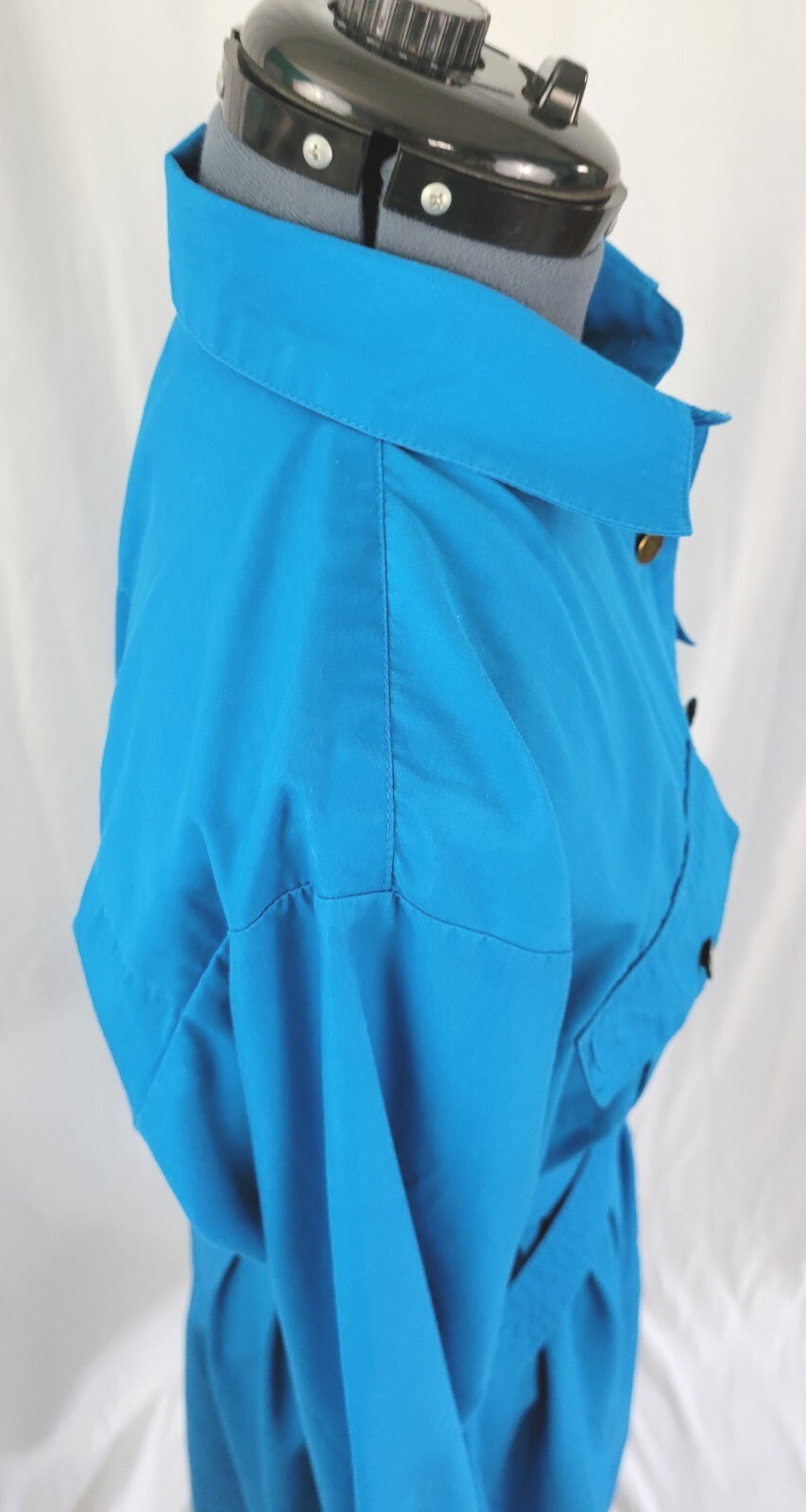 Vintage Darian Bright Blue Shirt Dress w Matching Belt Size 10