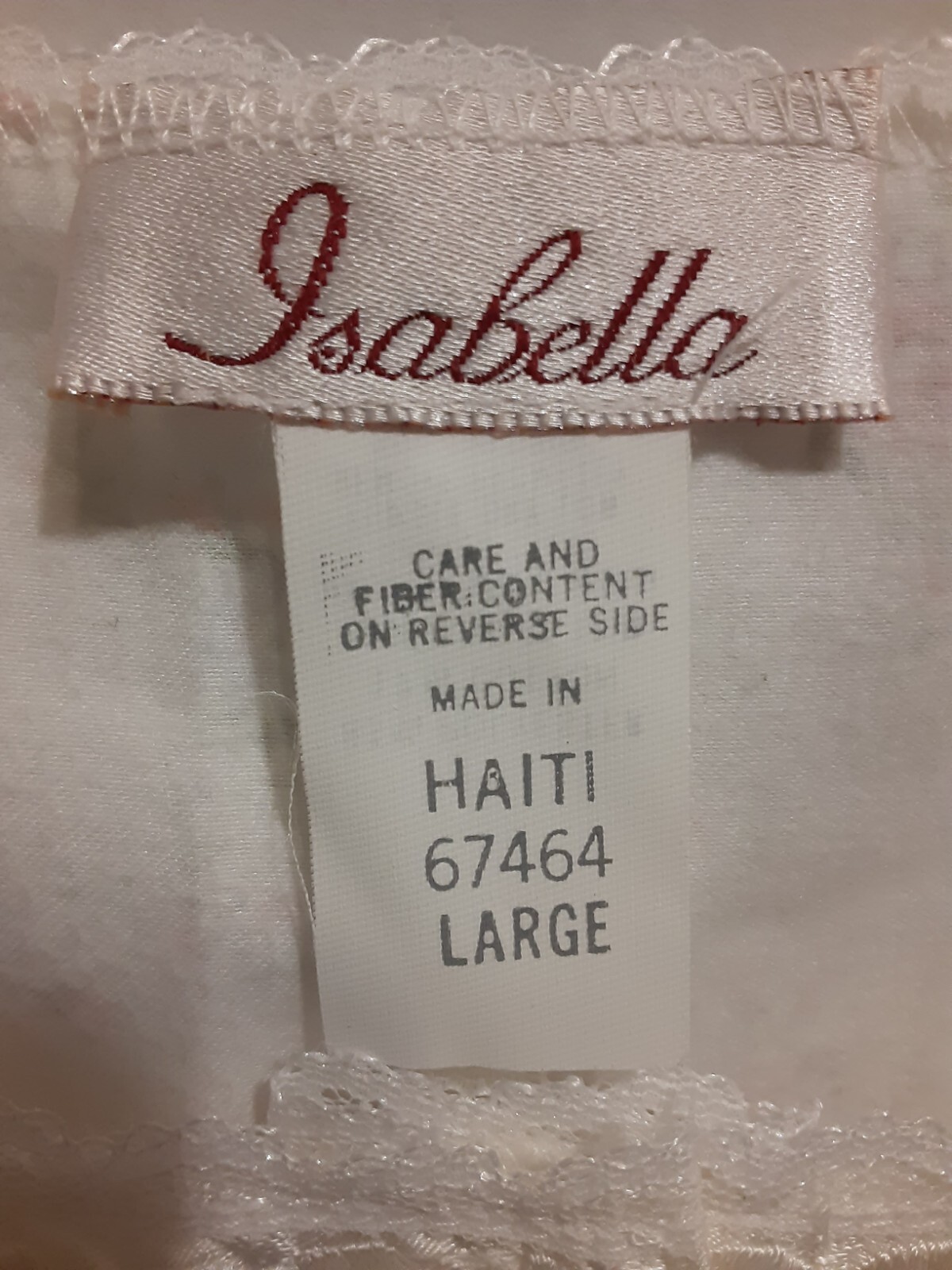 Isabella Vtg.Nightgown Sleepwear Lingerie Size Large Floral Print New