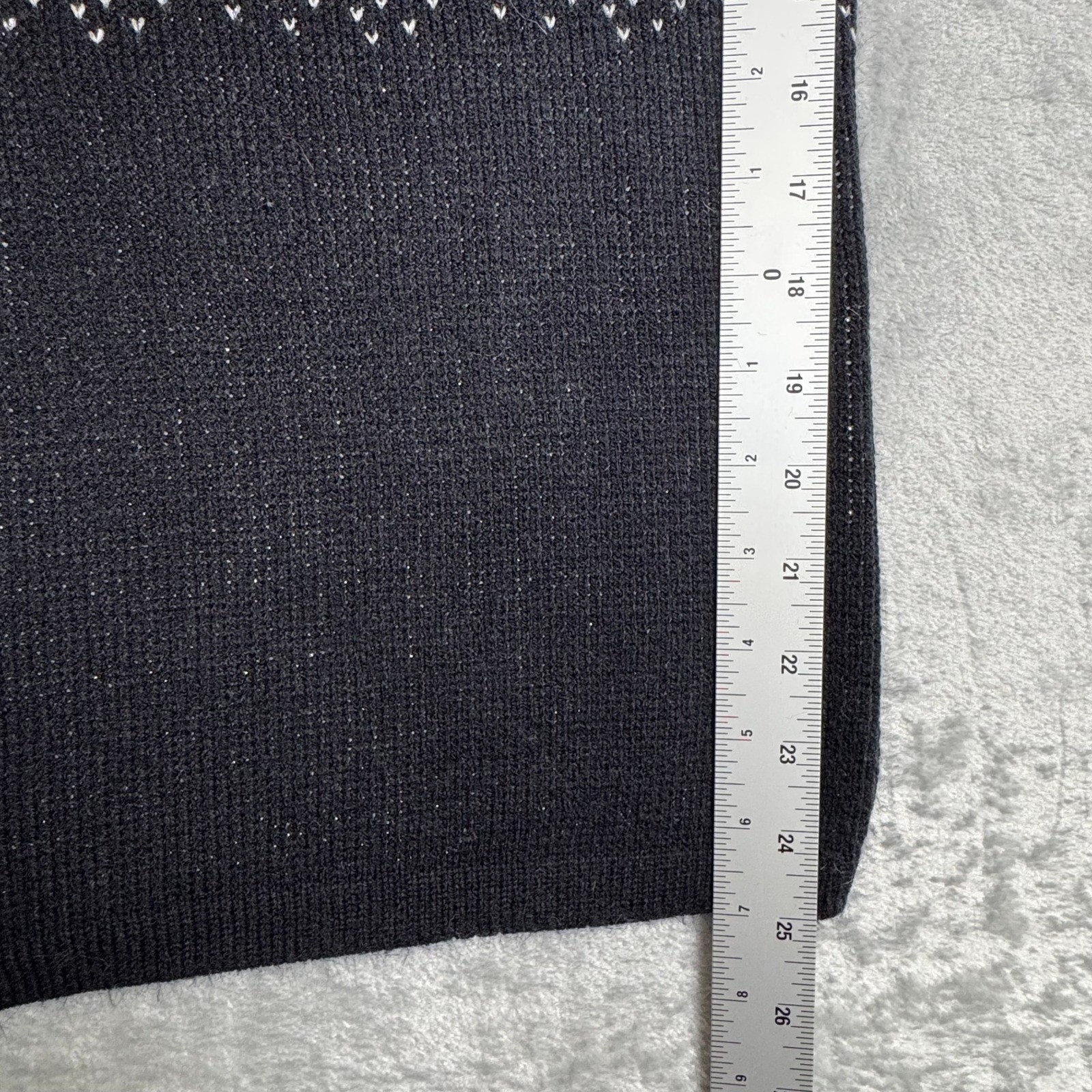 Vintage 80s Black Gray Silver Shimmer Metallic Ombre Knit Sweater Small