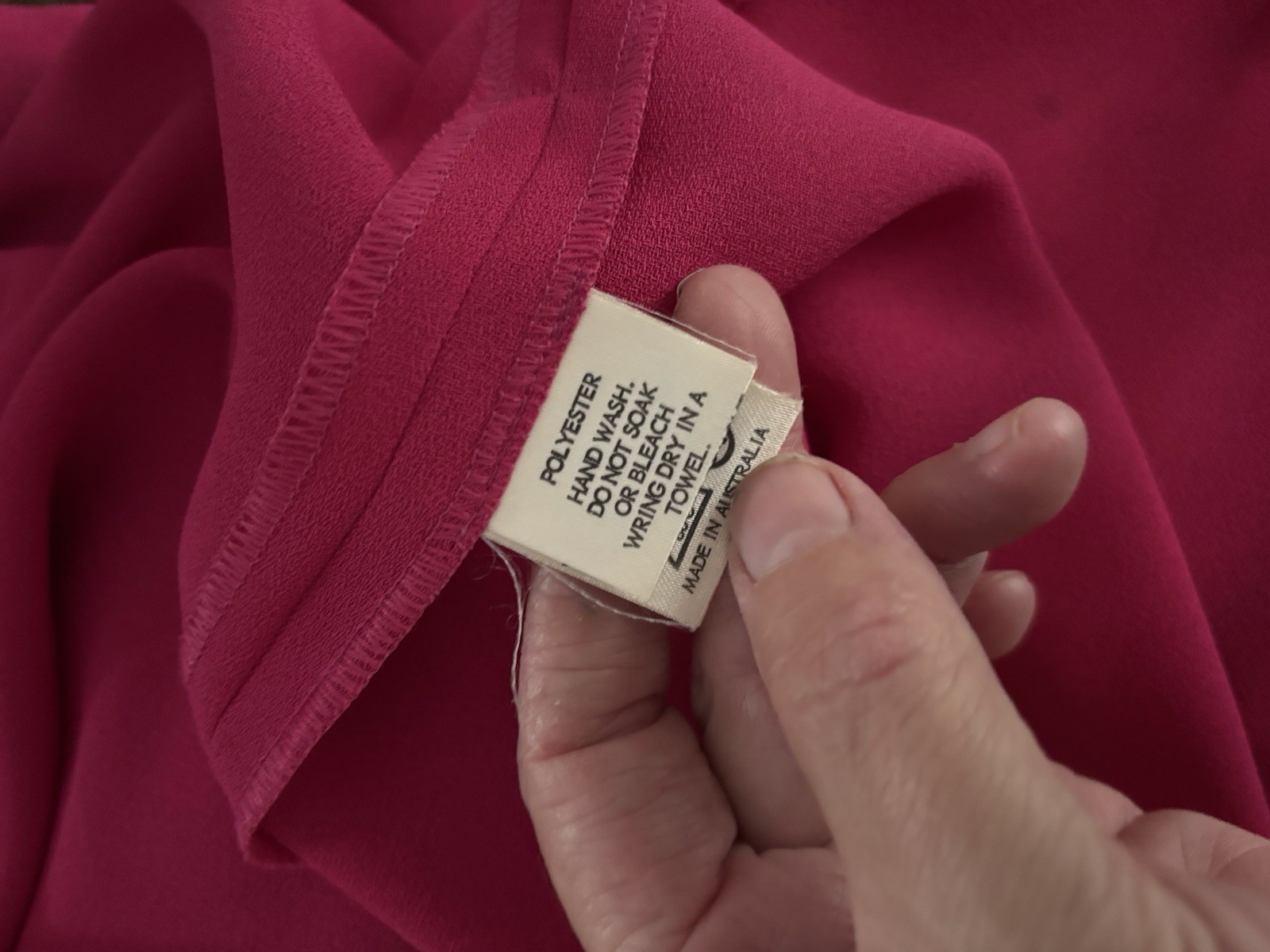 LIZ DAVENPORT Vintage Fuscia Pink Crepe Duster Coat Jacket 10 M