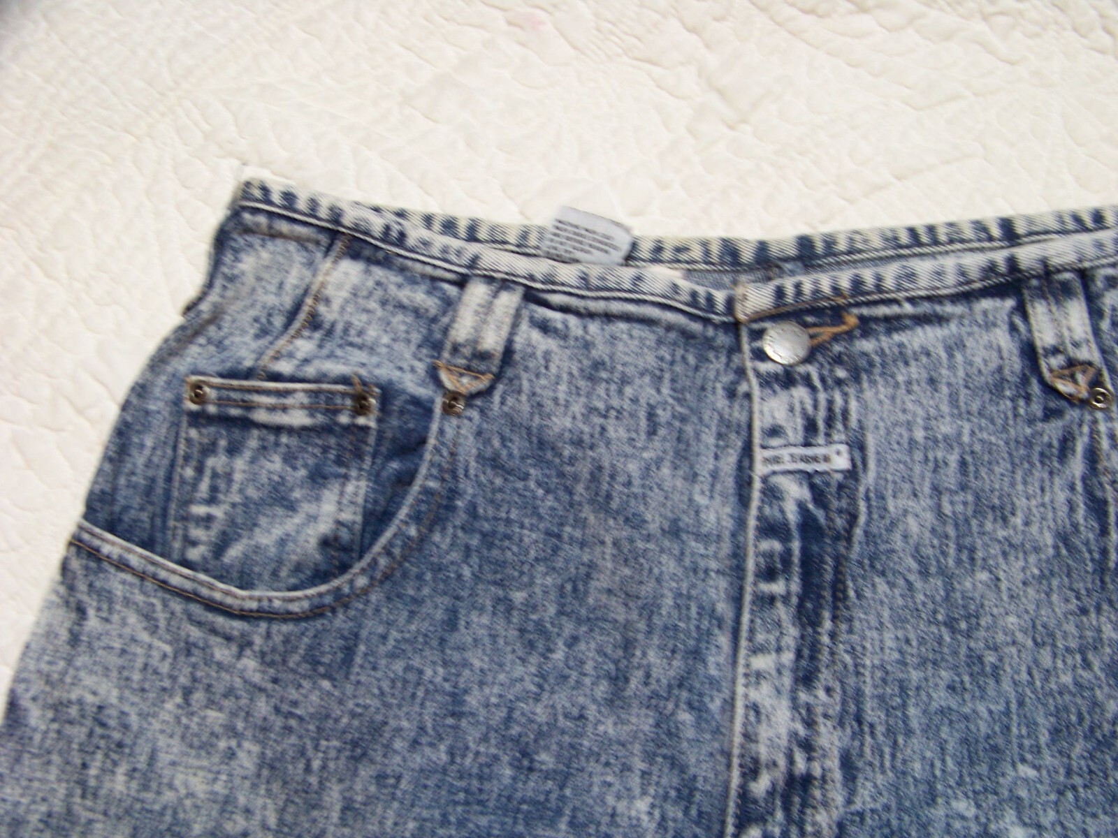 Women s Vintage Pure Jeanswear Acid Wash Jeans – Size 36/22W – See Measurements